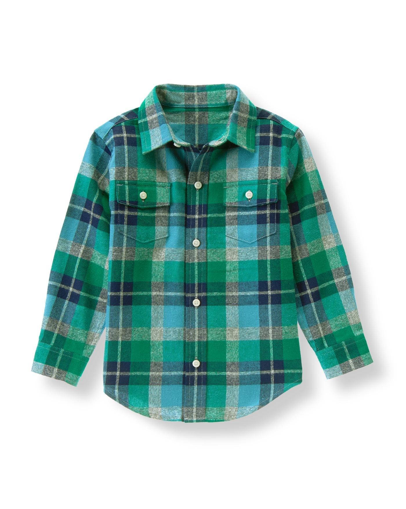 kelly green flannel