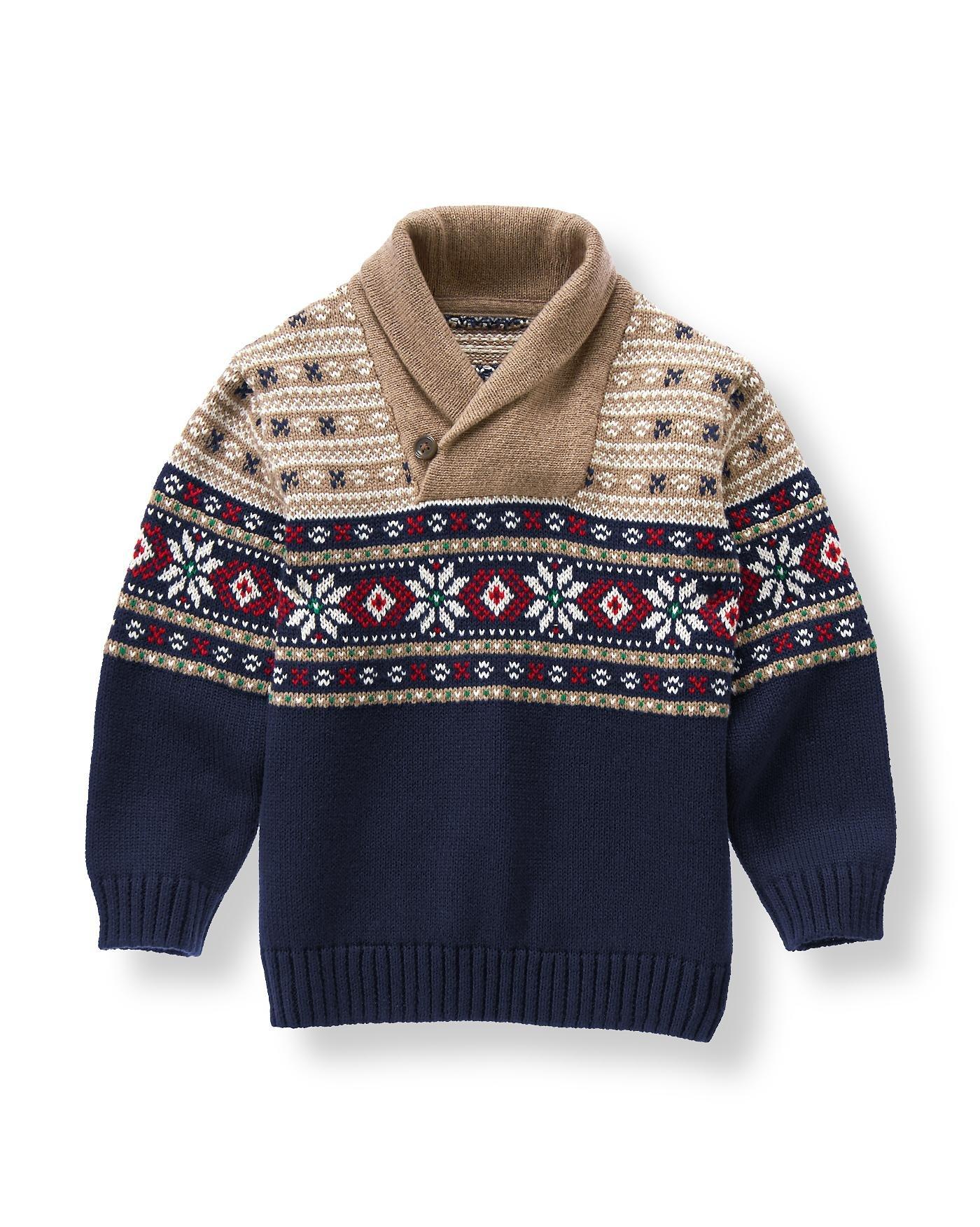 Navy Fair Isle Sweater at JanieandJack