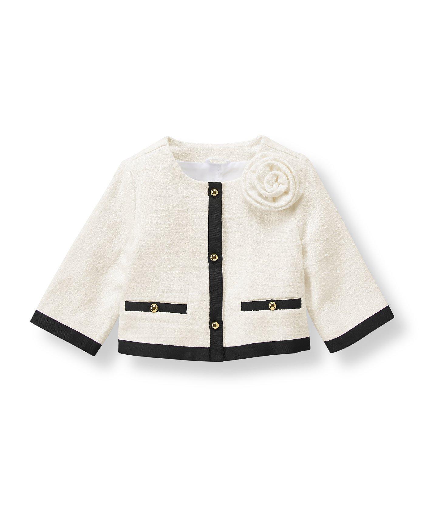 ivory boucle jacket