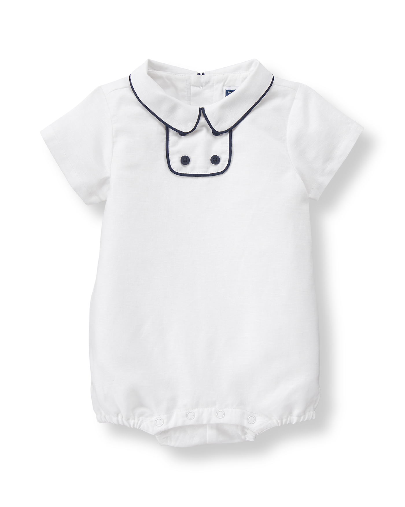 Baby Boy White Linen Blend 1Piece at JanieandJack