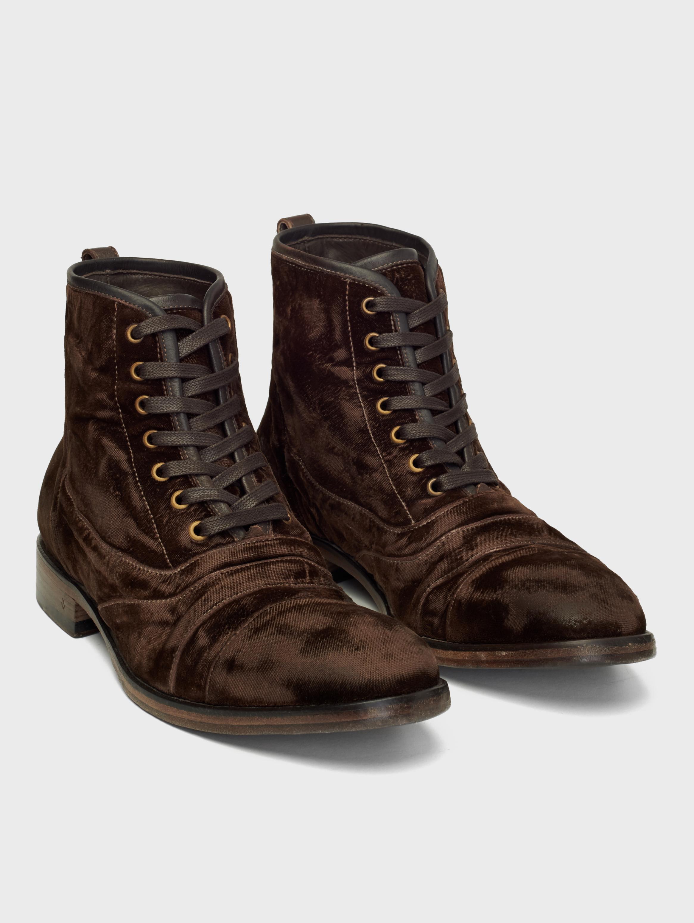 John Varvatos Fleetwood Lace Boots Chocolate
