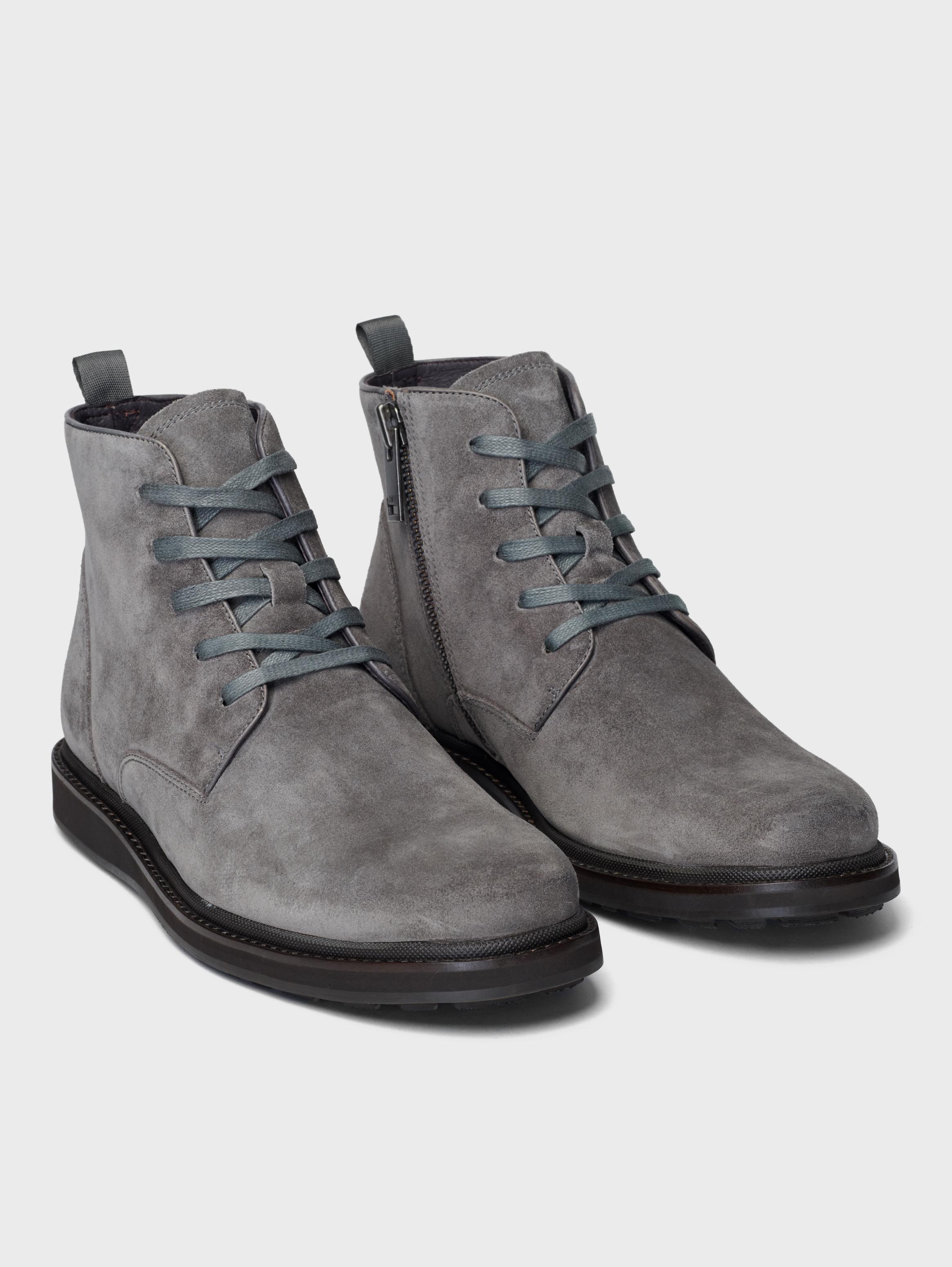John Varvatos Brooklyn Lug Lace Boots Blk Gry Twd