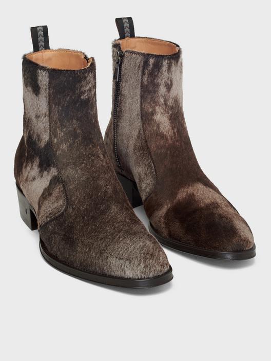 John Varvatos Ludlow Vintage Zip Boots Coffee