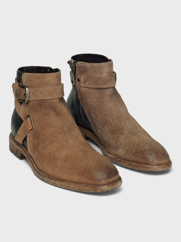 John Varvatos Irving Welted Jodphur Boots Walnut