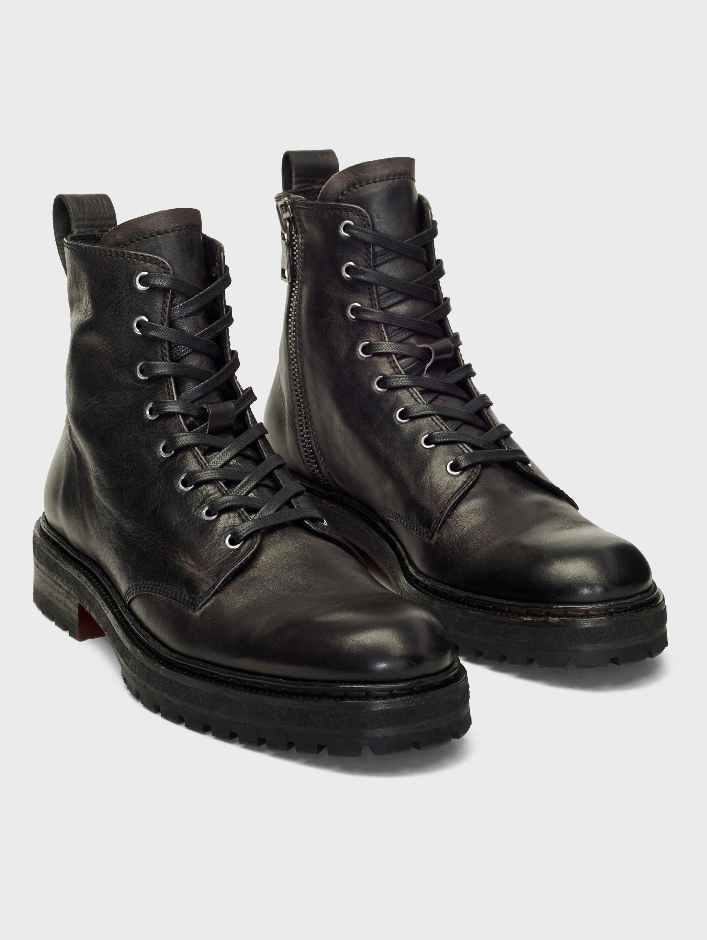 John Varvatos Union Combat Boots Black