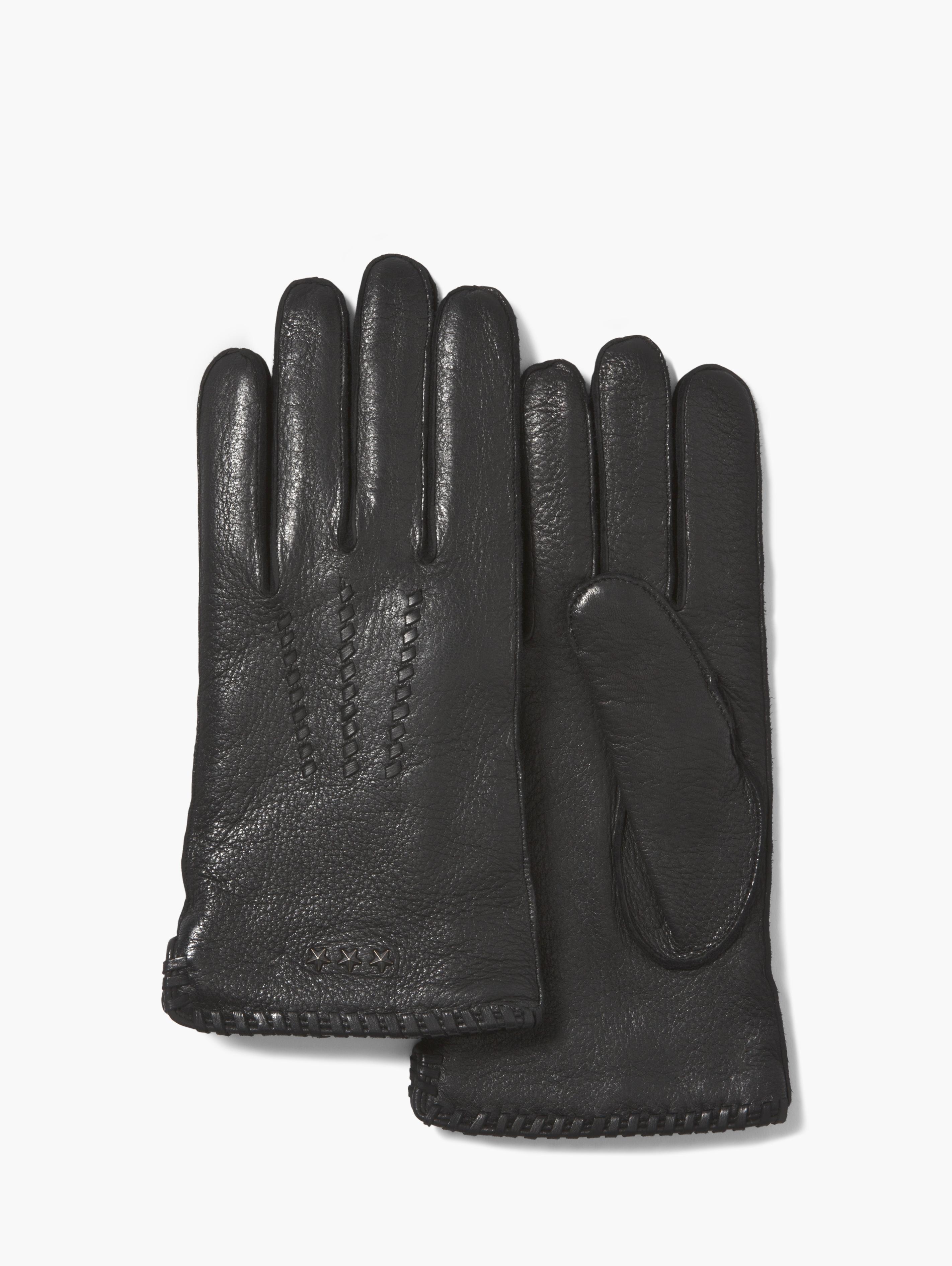 John Varvatos Deer Skin Leather Gloves