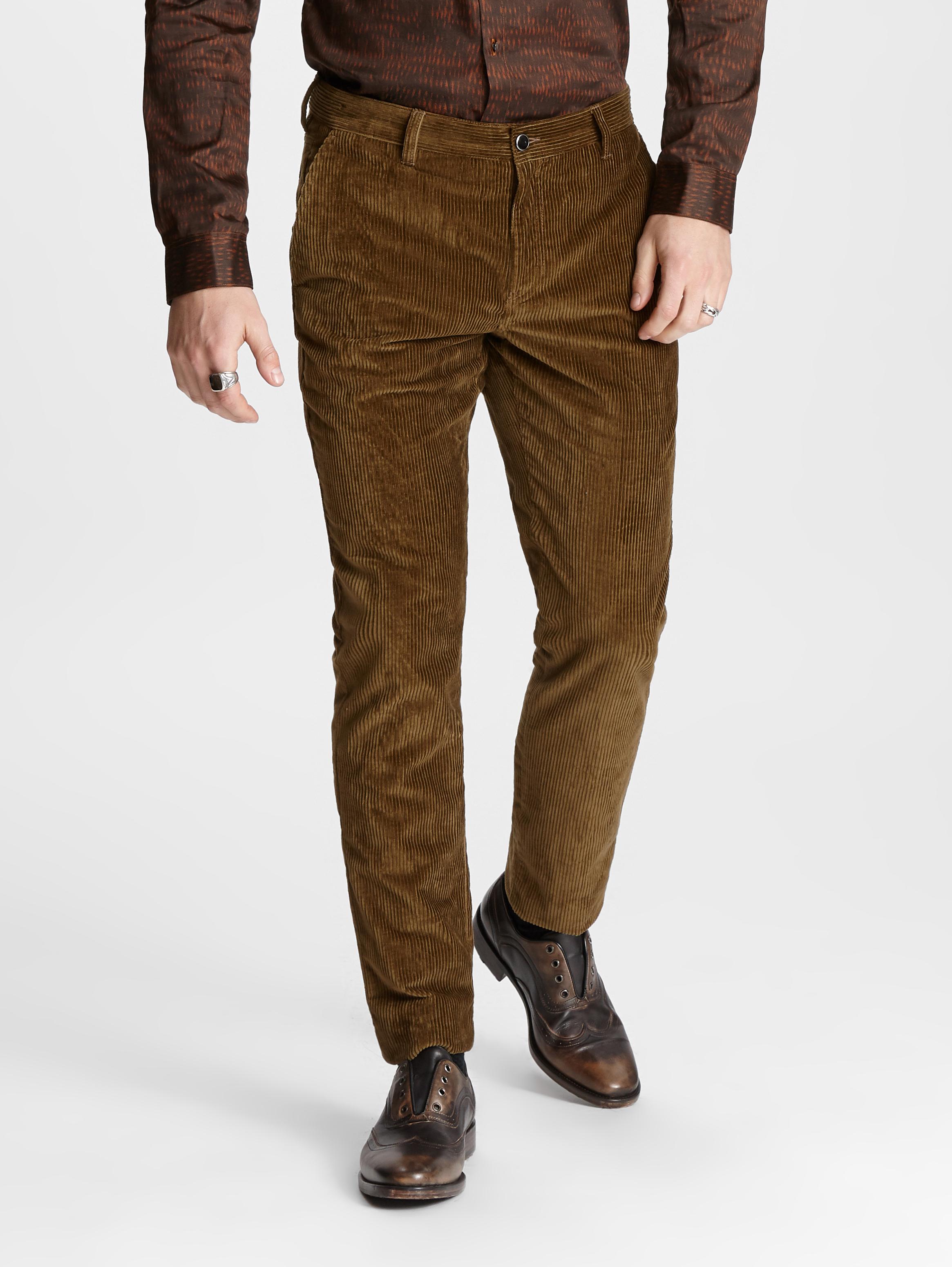 john varvatos corduroy pants