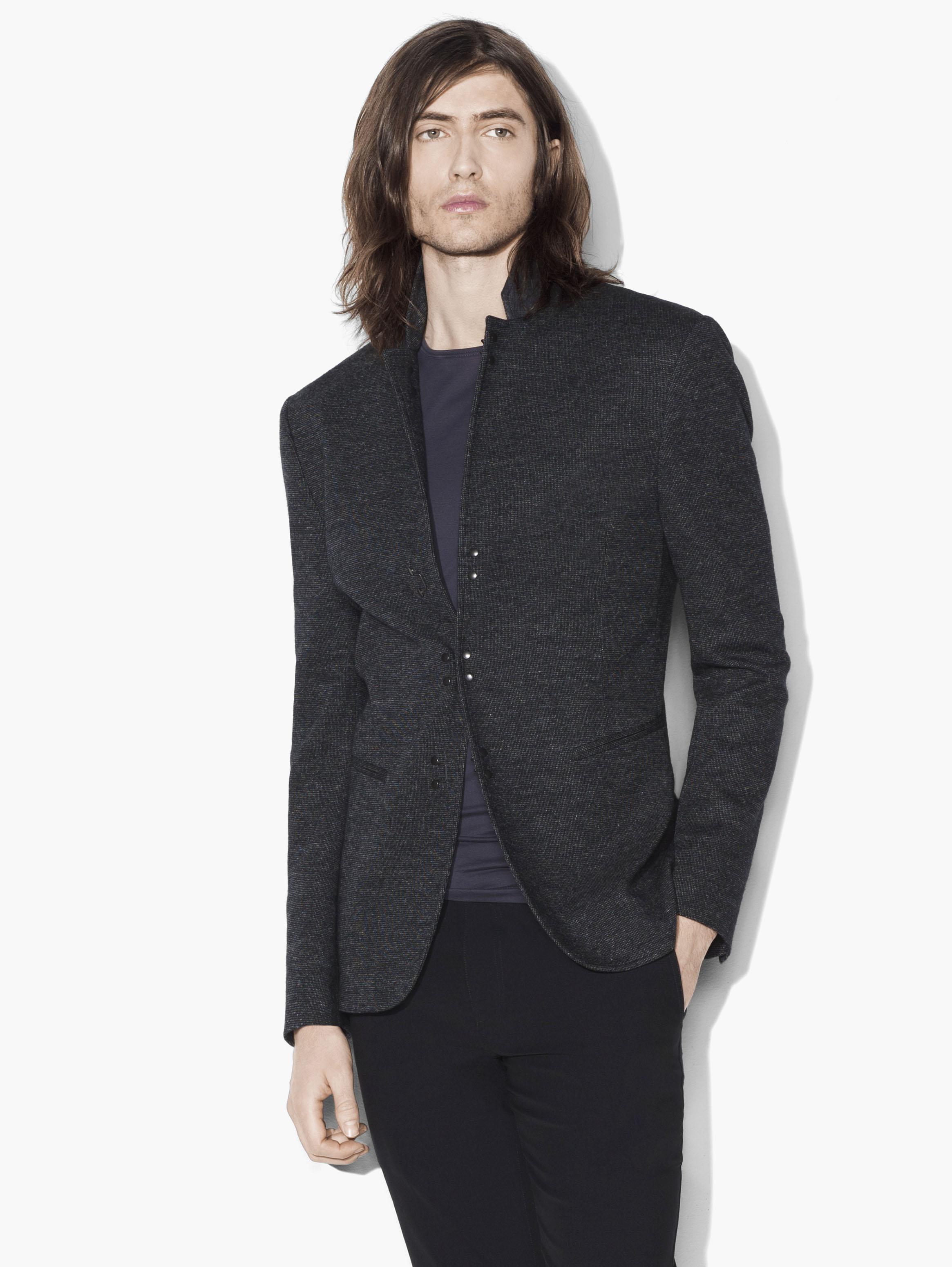 John Varvatos Knit Hook & Bar Jacket
