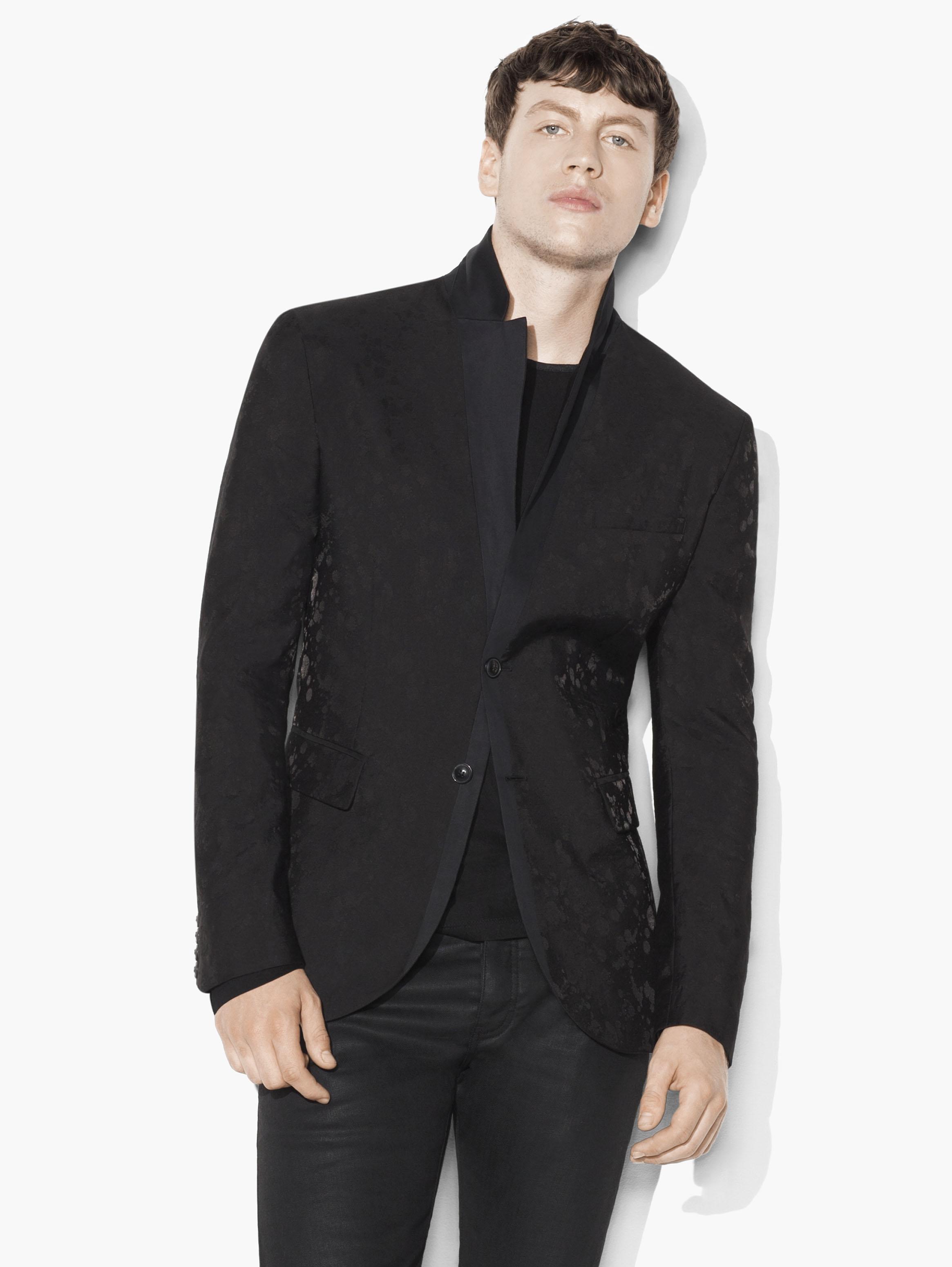 John Varvatos Abstract Watermark Jacket