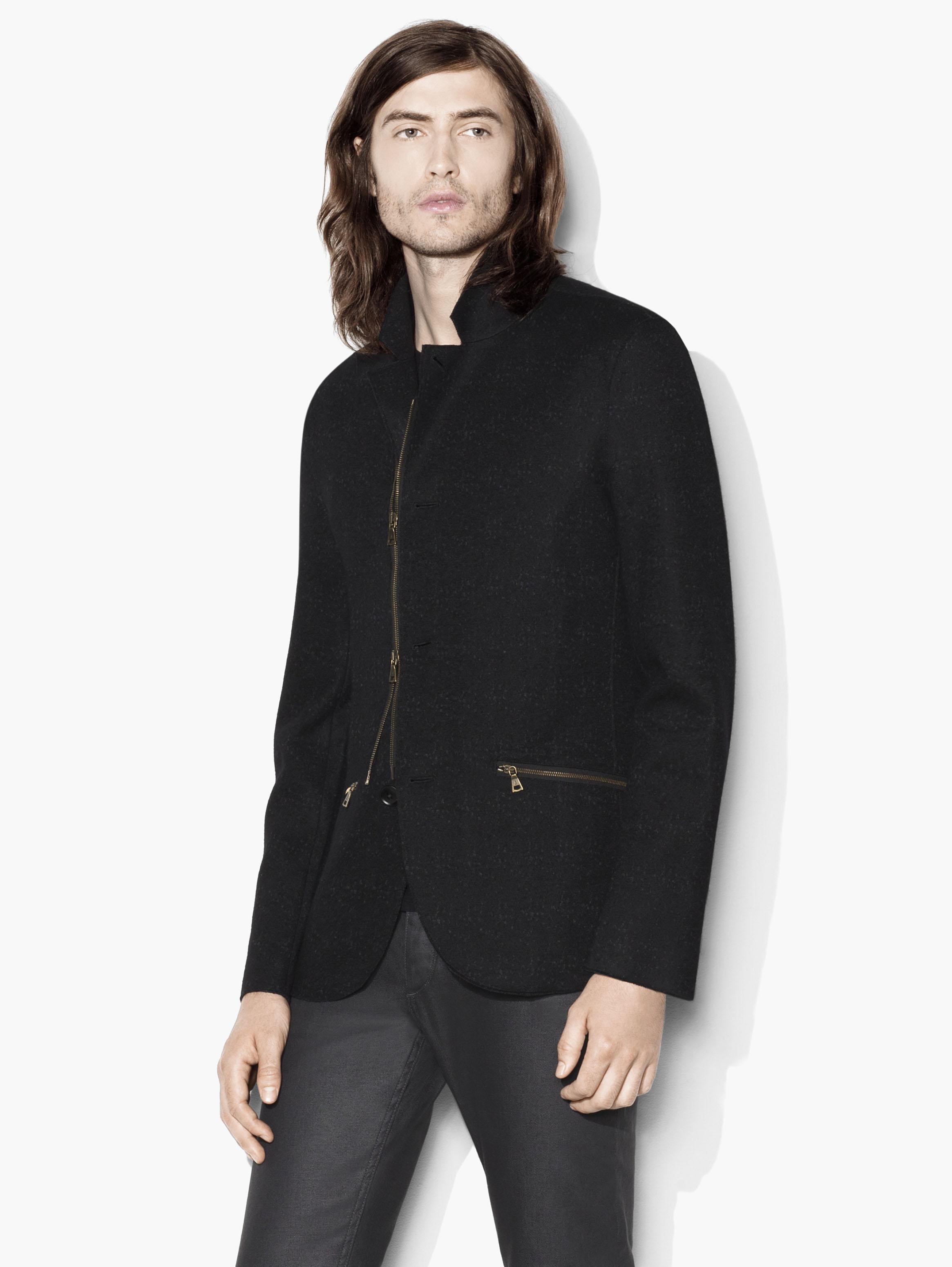John Varvatos Knit Blazer in Wool Blend