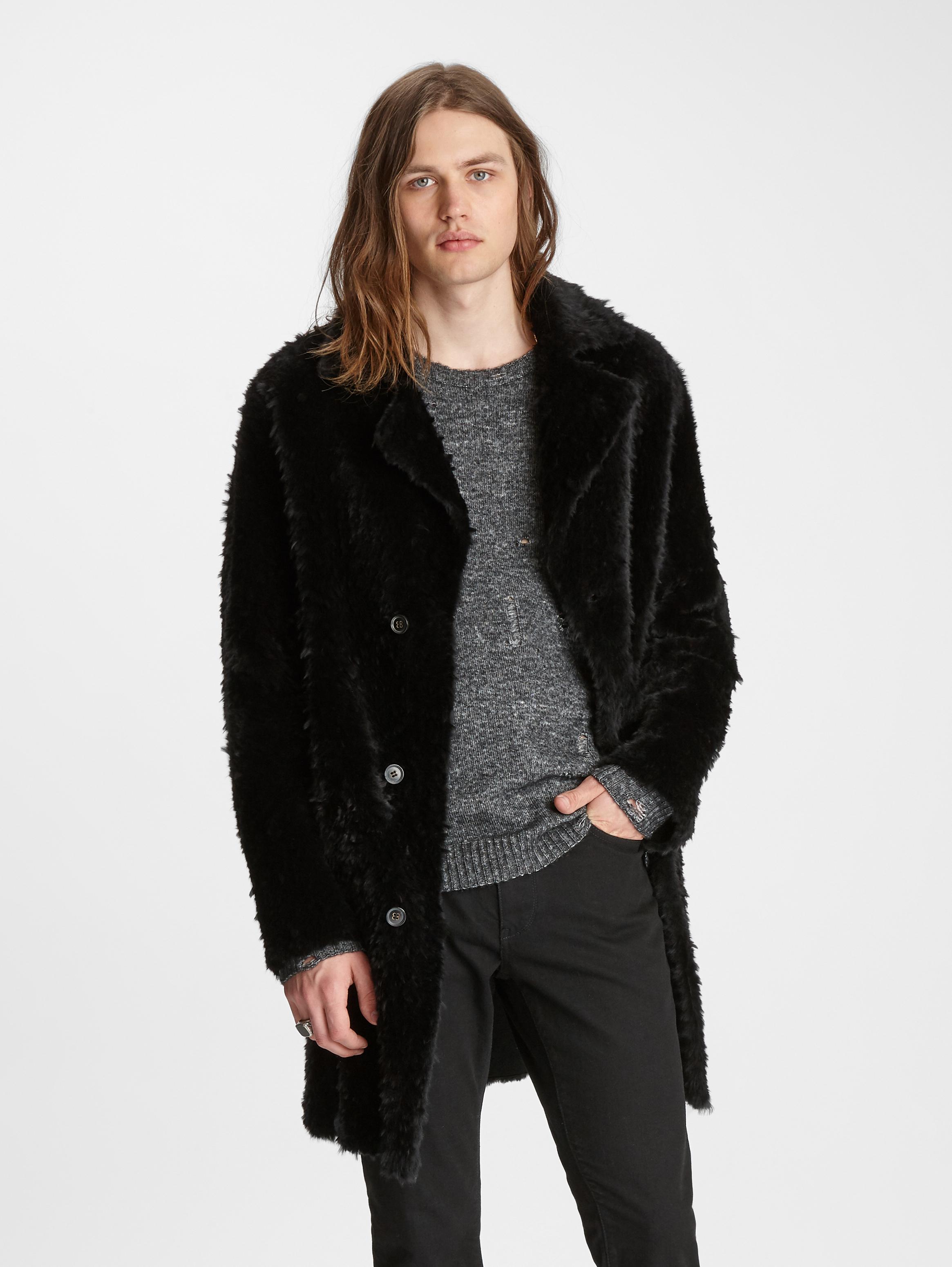 john varvatos shearling coat