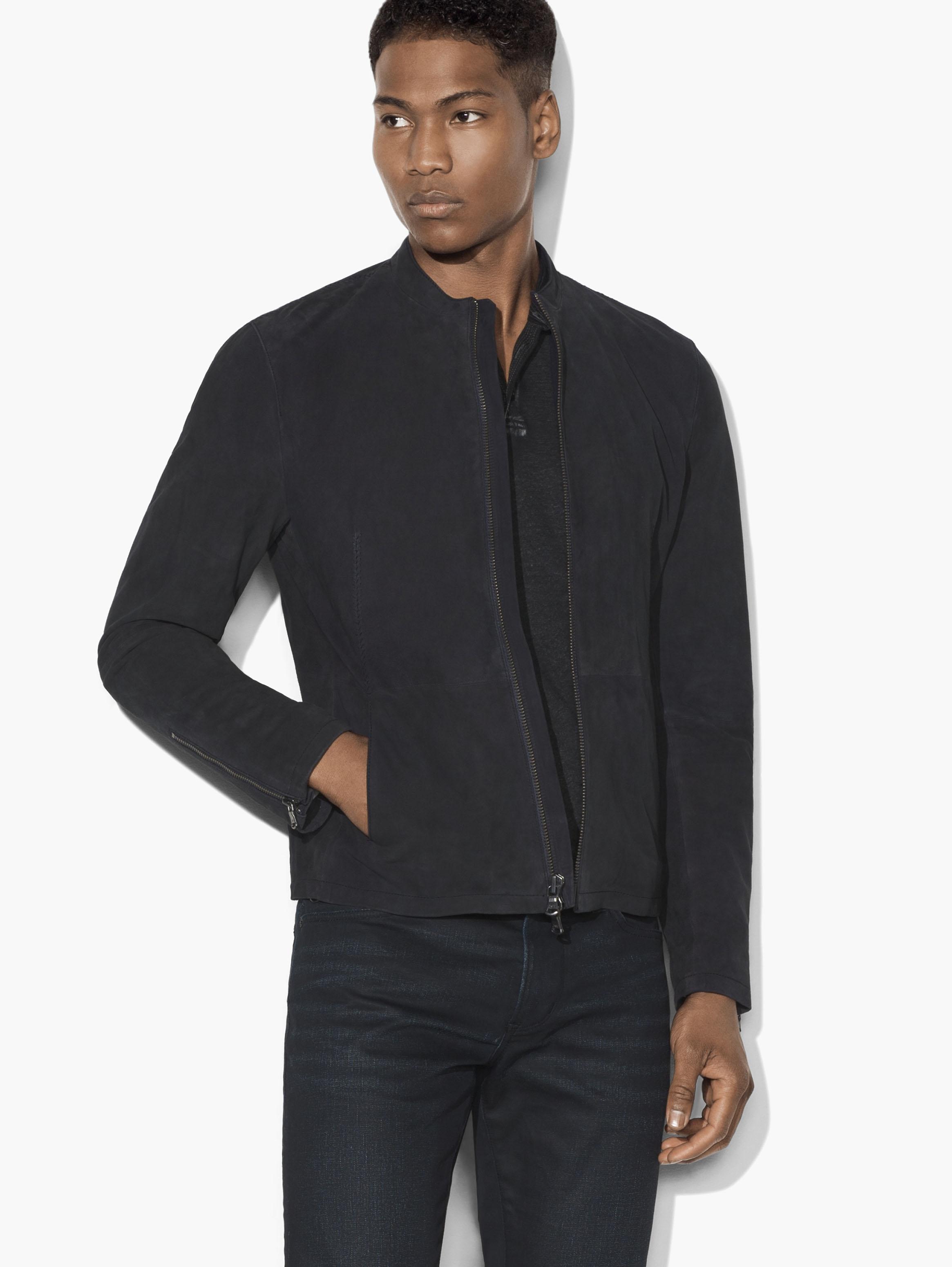 John Varvatos EXCLUSIVE SUEDE RACER JACKET