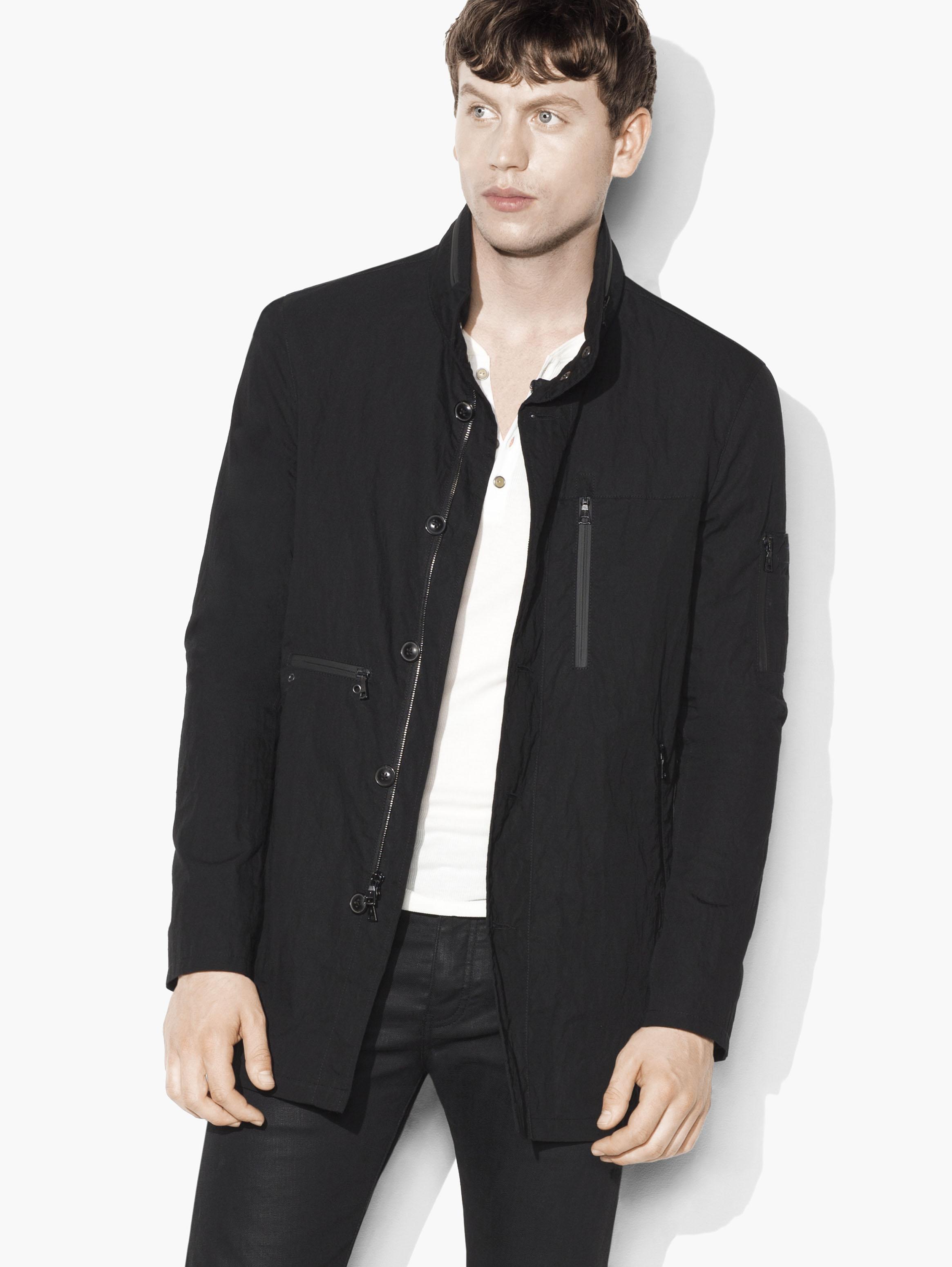 John Varvatos Water Resistant Nylon Parka
