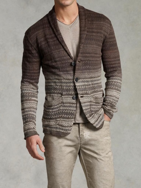 John Varvatos Dip Dyed Sweater Blazer