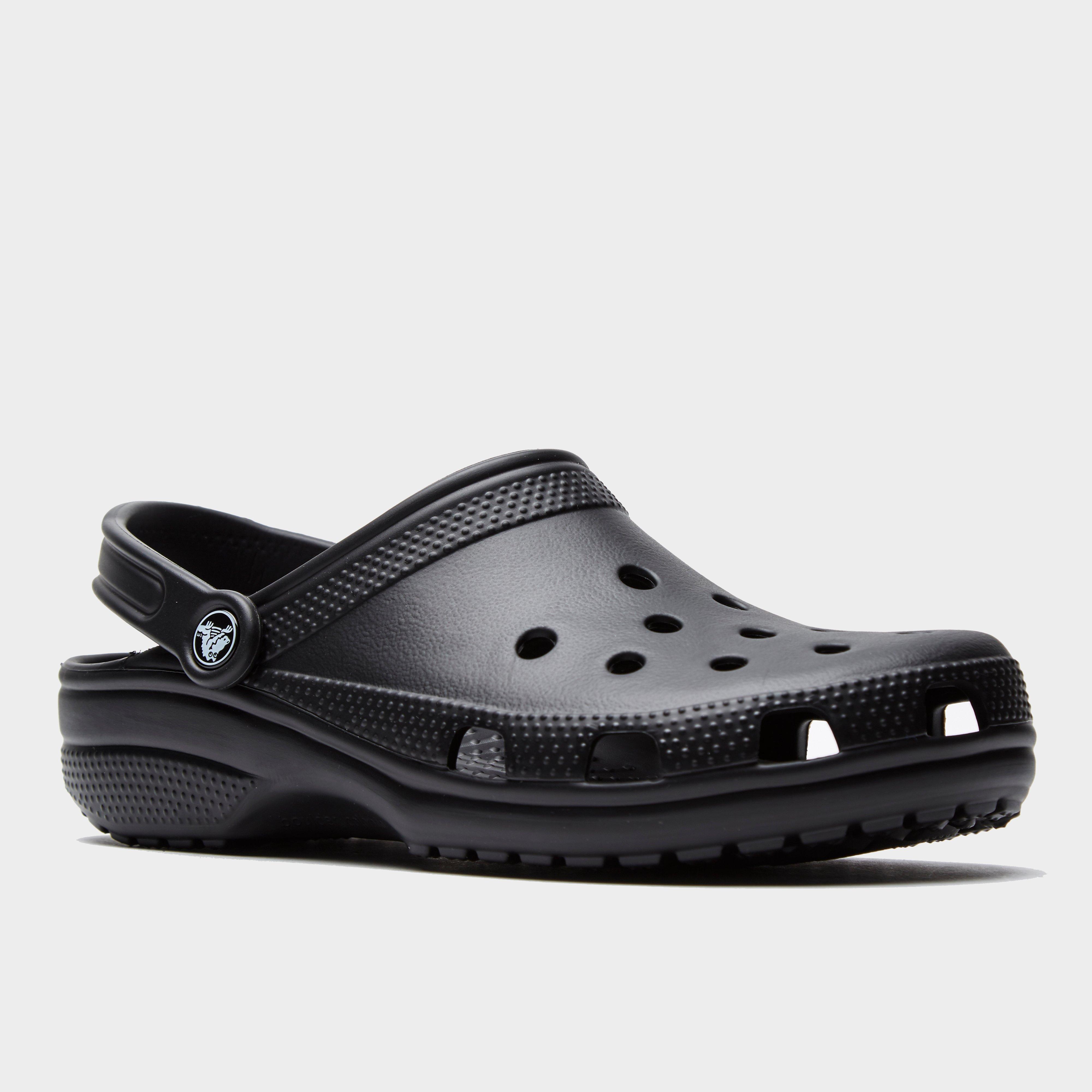mens black classic crocs