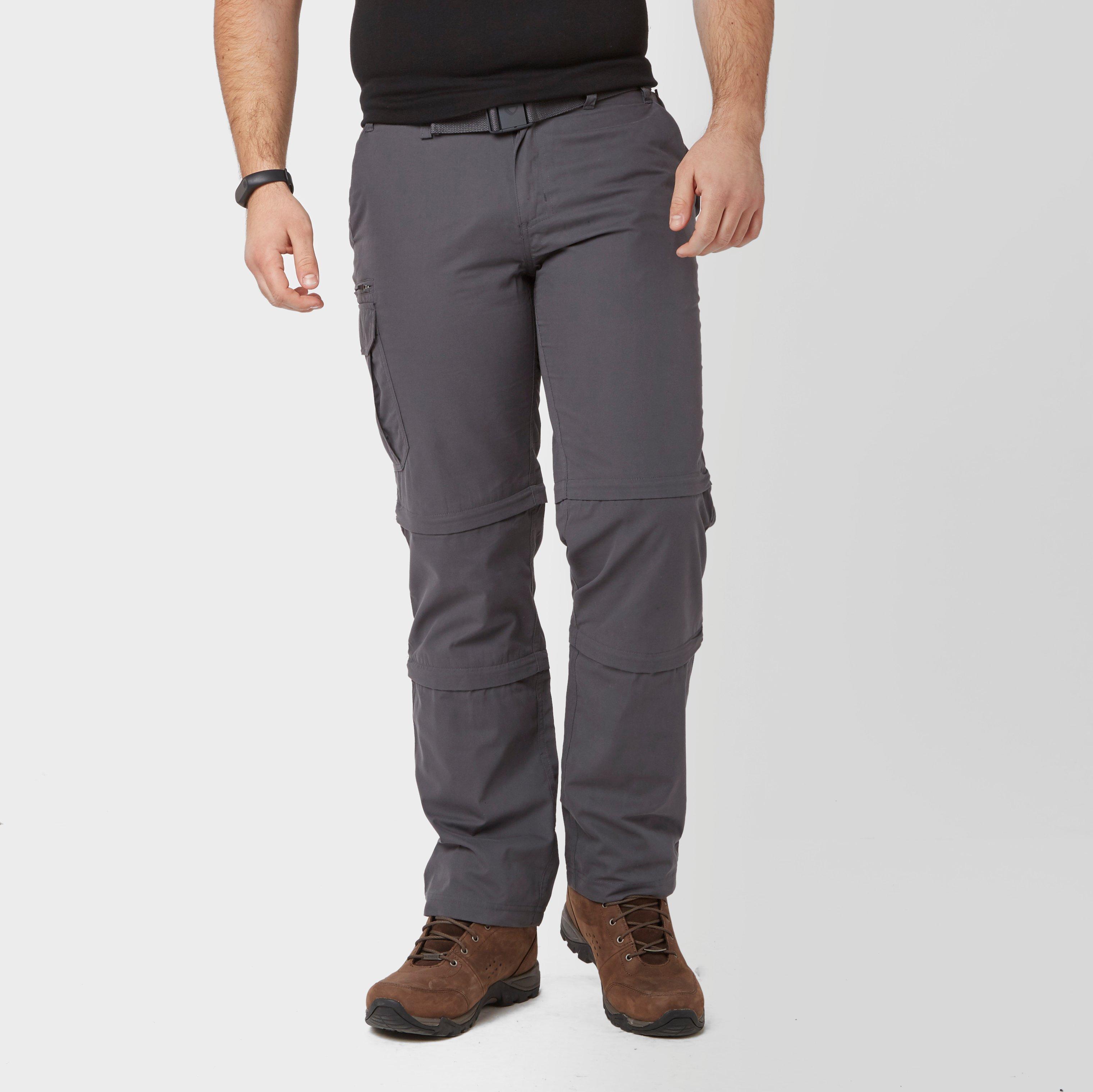 Â£42.00 for Brasher mens double zip off trousers - grey- grey | deal-direct.co.uk