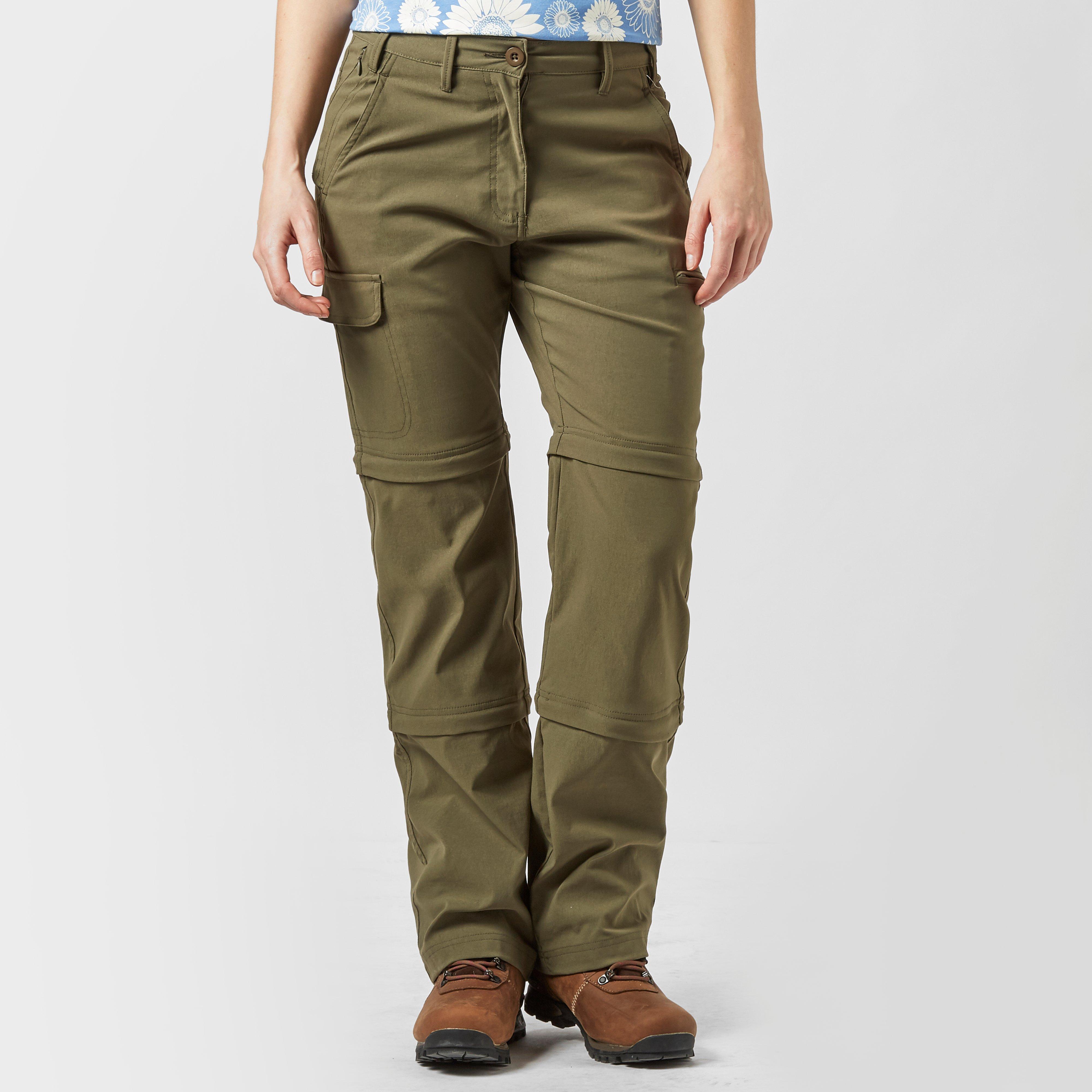 north face womens green lake zip off trousers