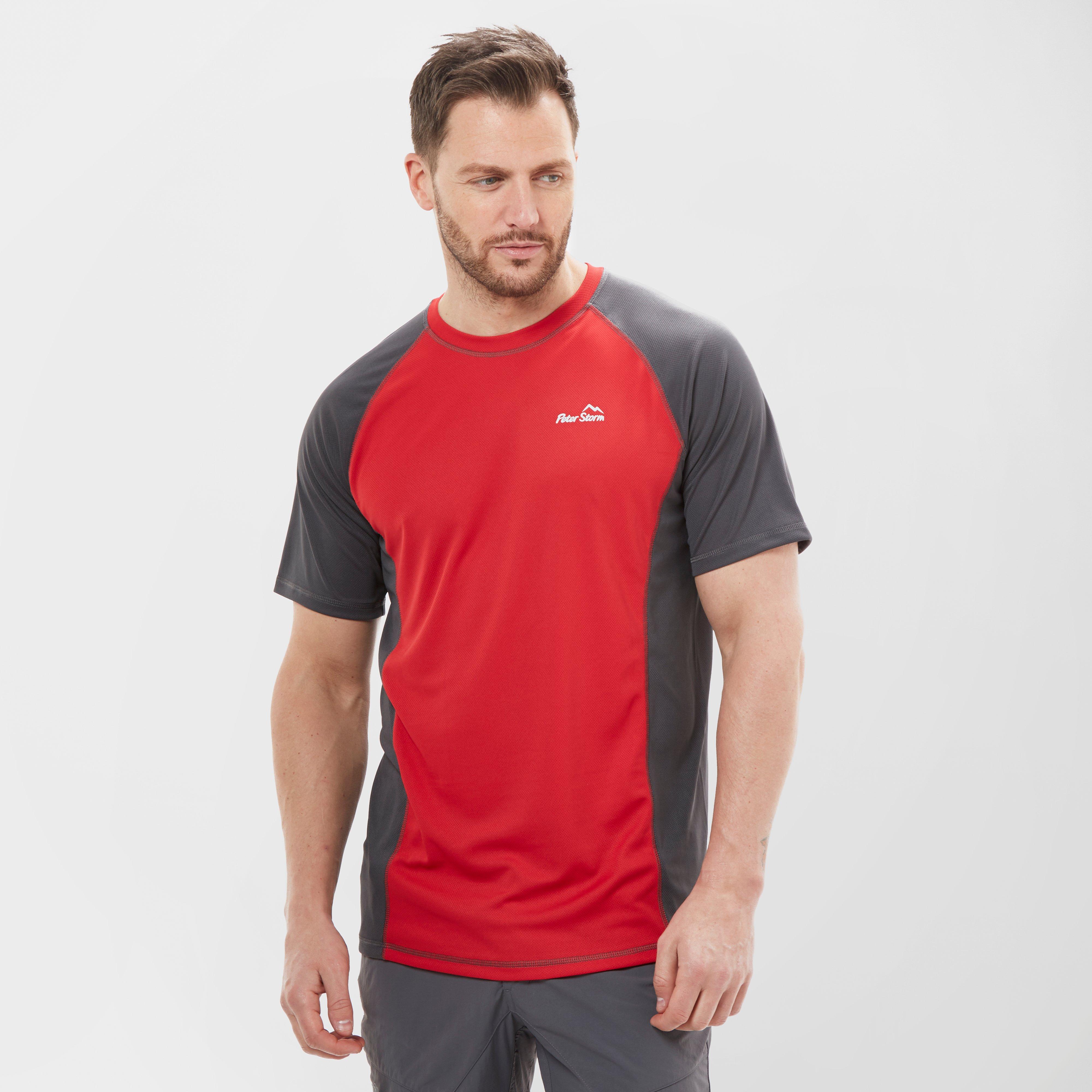 Image of Peter Storm Men's Short Sleeve Technical Tee, RED/RED