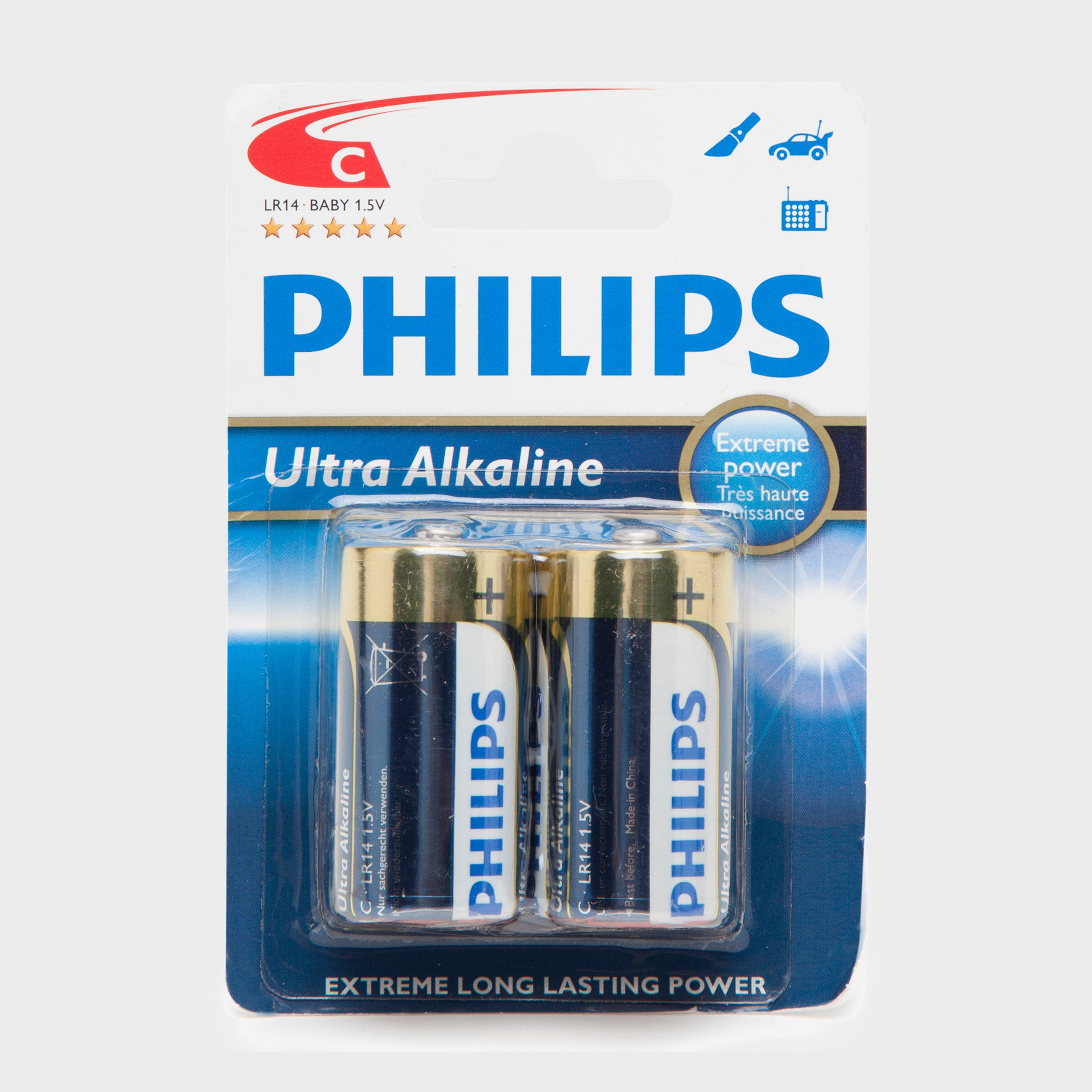 Phillips Ultra Alkaline C LR14 1.5V Batteries 2 Pack