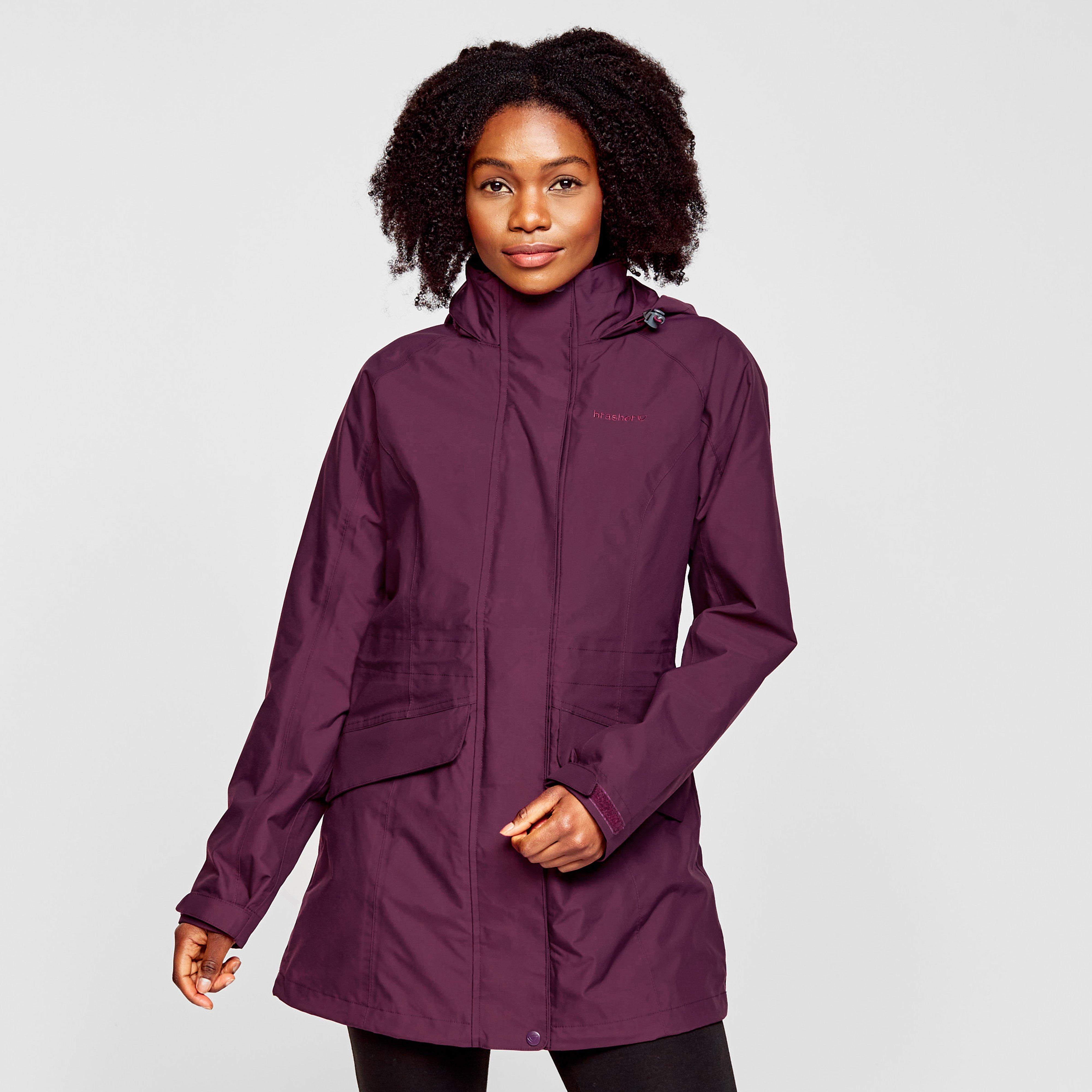 Purple store waterproof coat