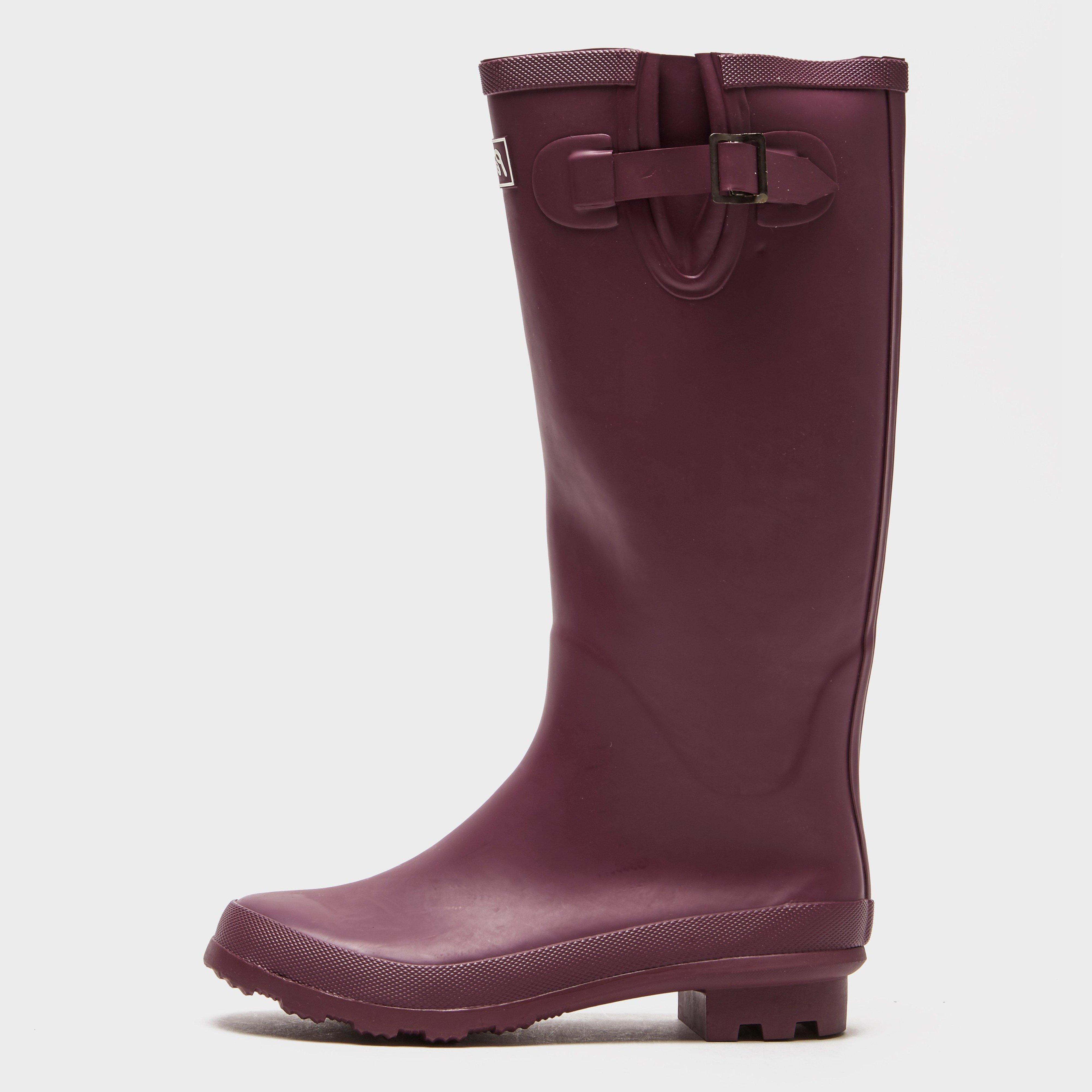 Peter Storm Women's Gusseted Wellies Long, Purple