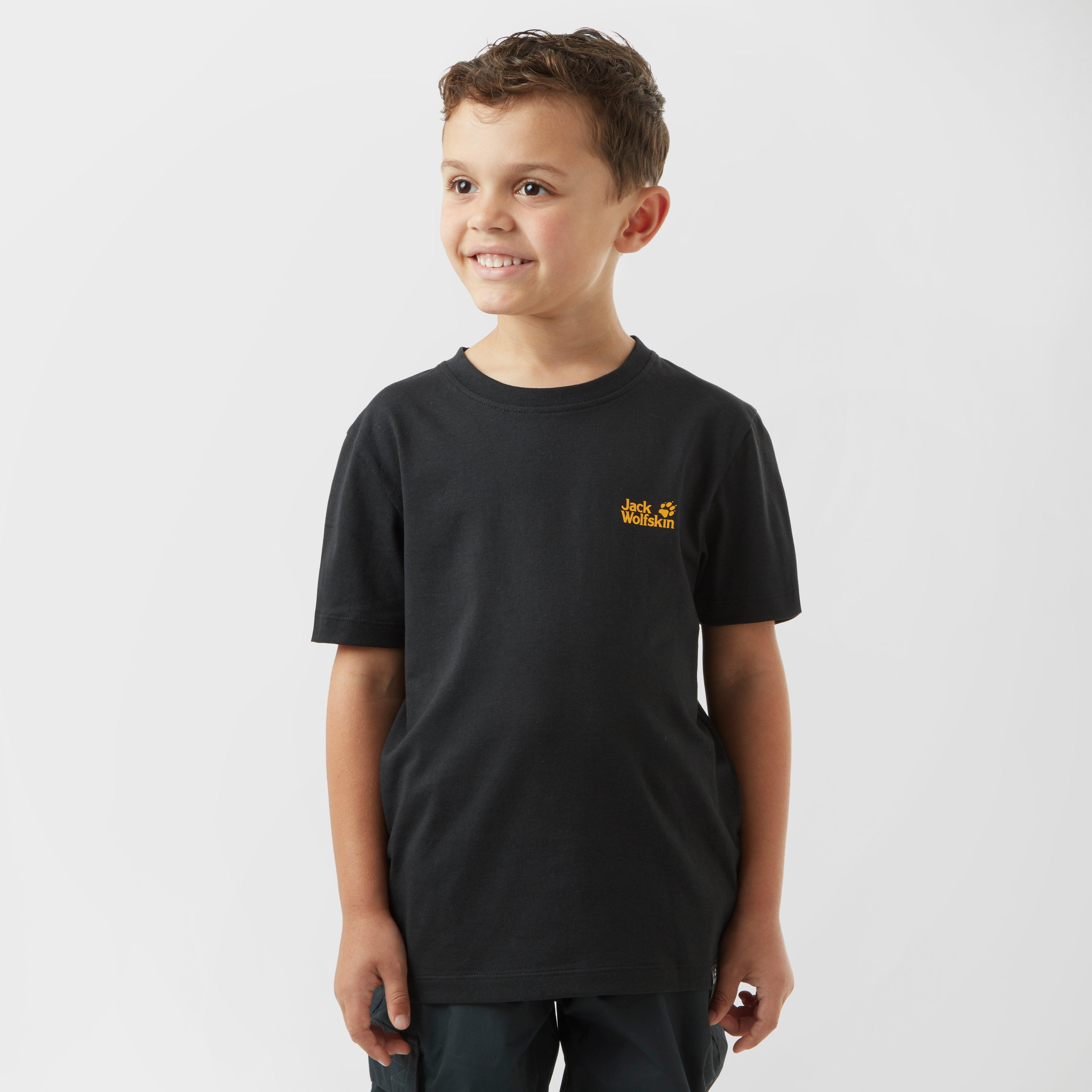 Jack Wolfskin Kids' Essential Tee, Black