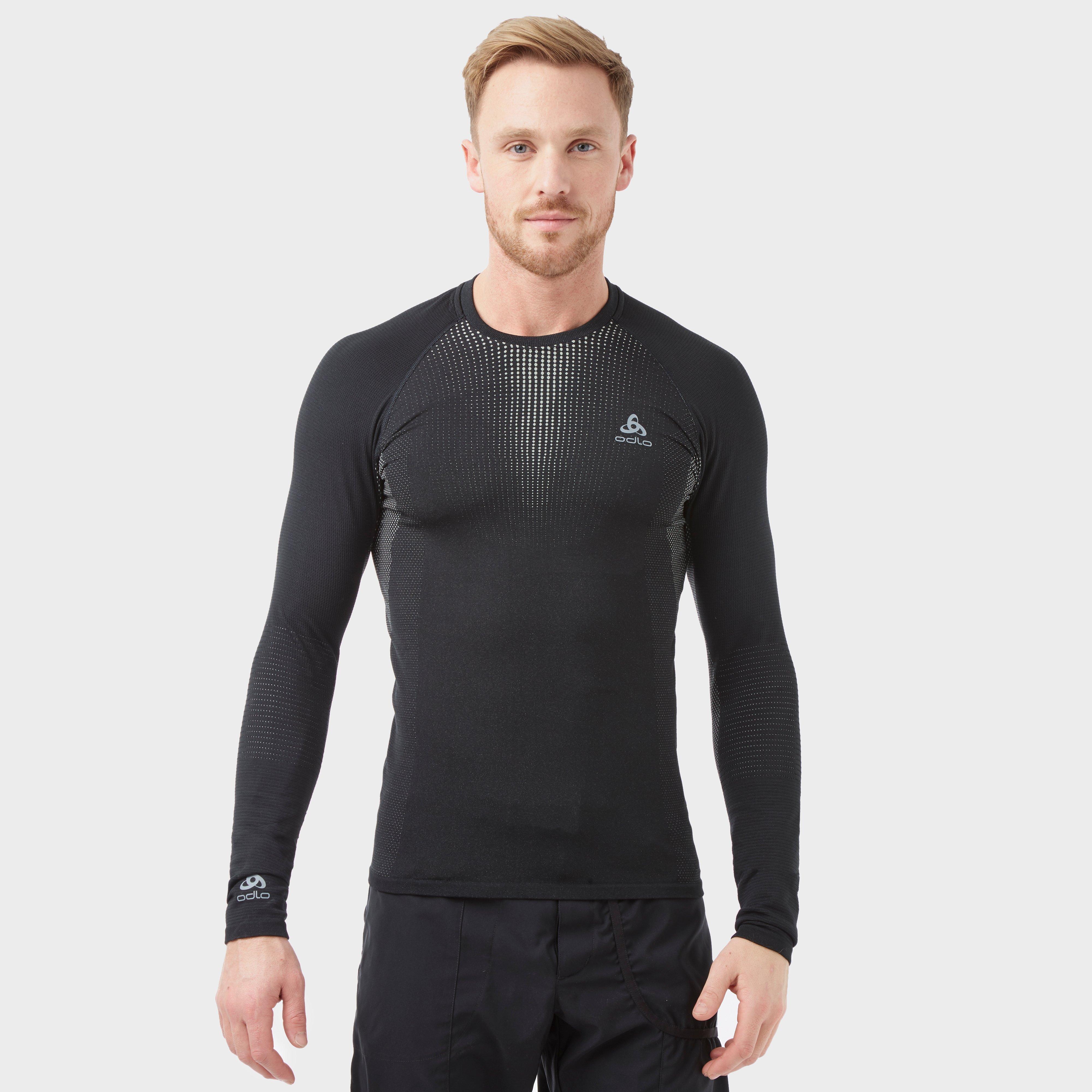 Odlo Men's SUW Performance Warm Crew, Black