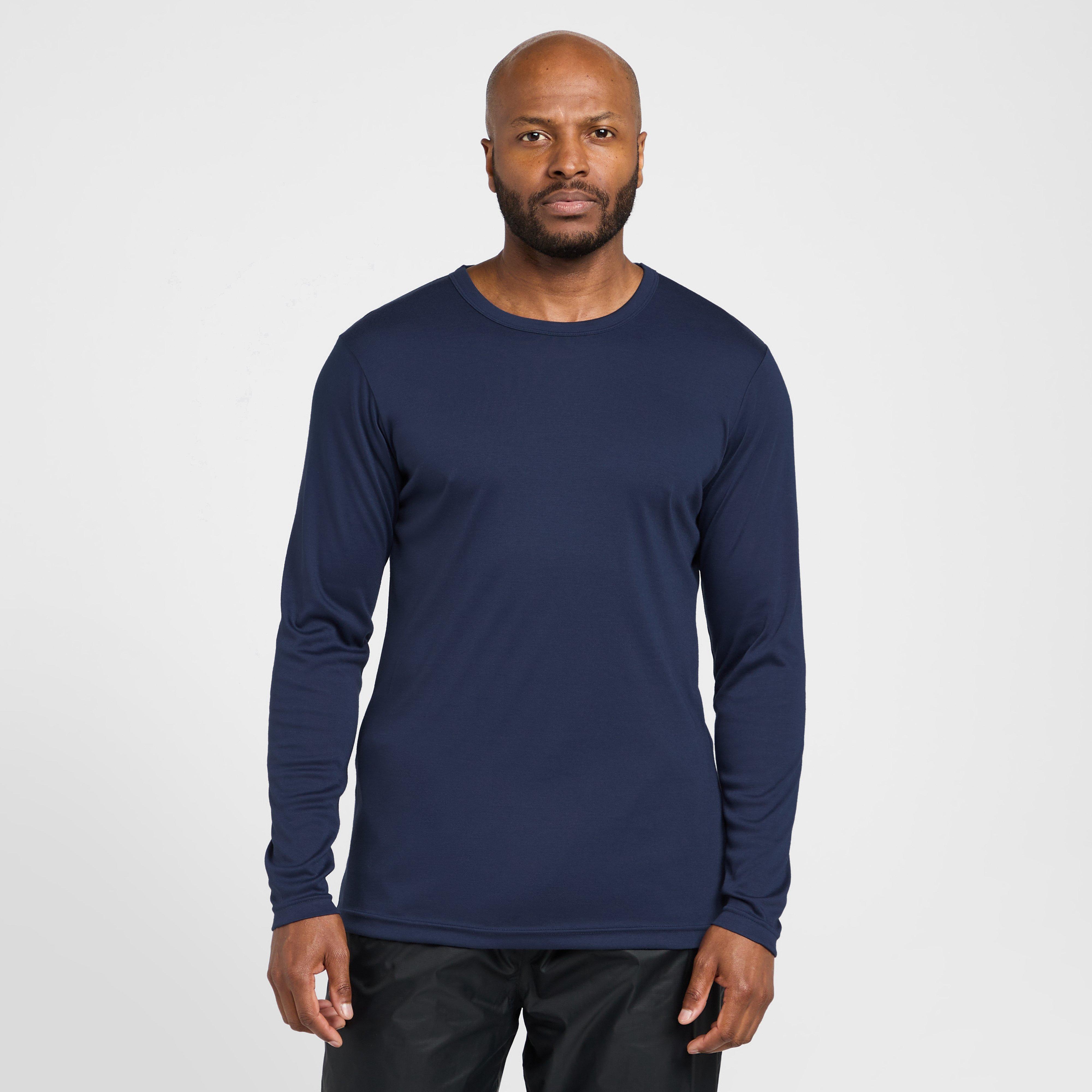 Peter Storm Men's Long Sleeve Thermal Crew Baselayer, Navy