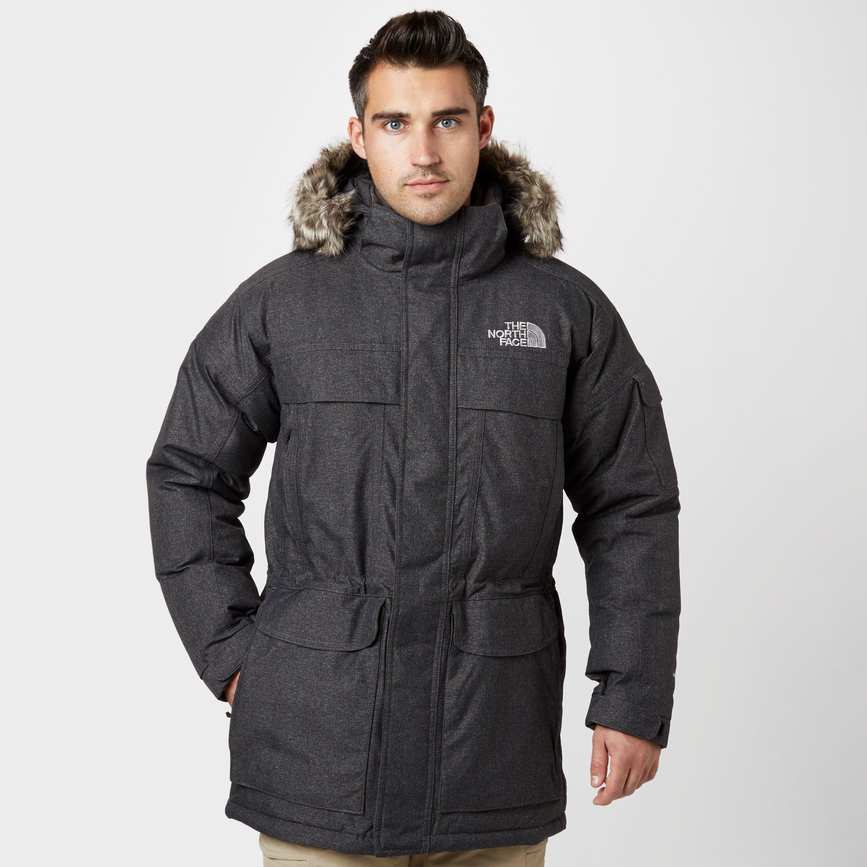 mens white north face coat