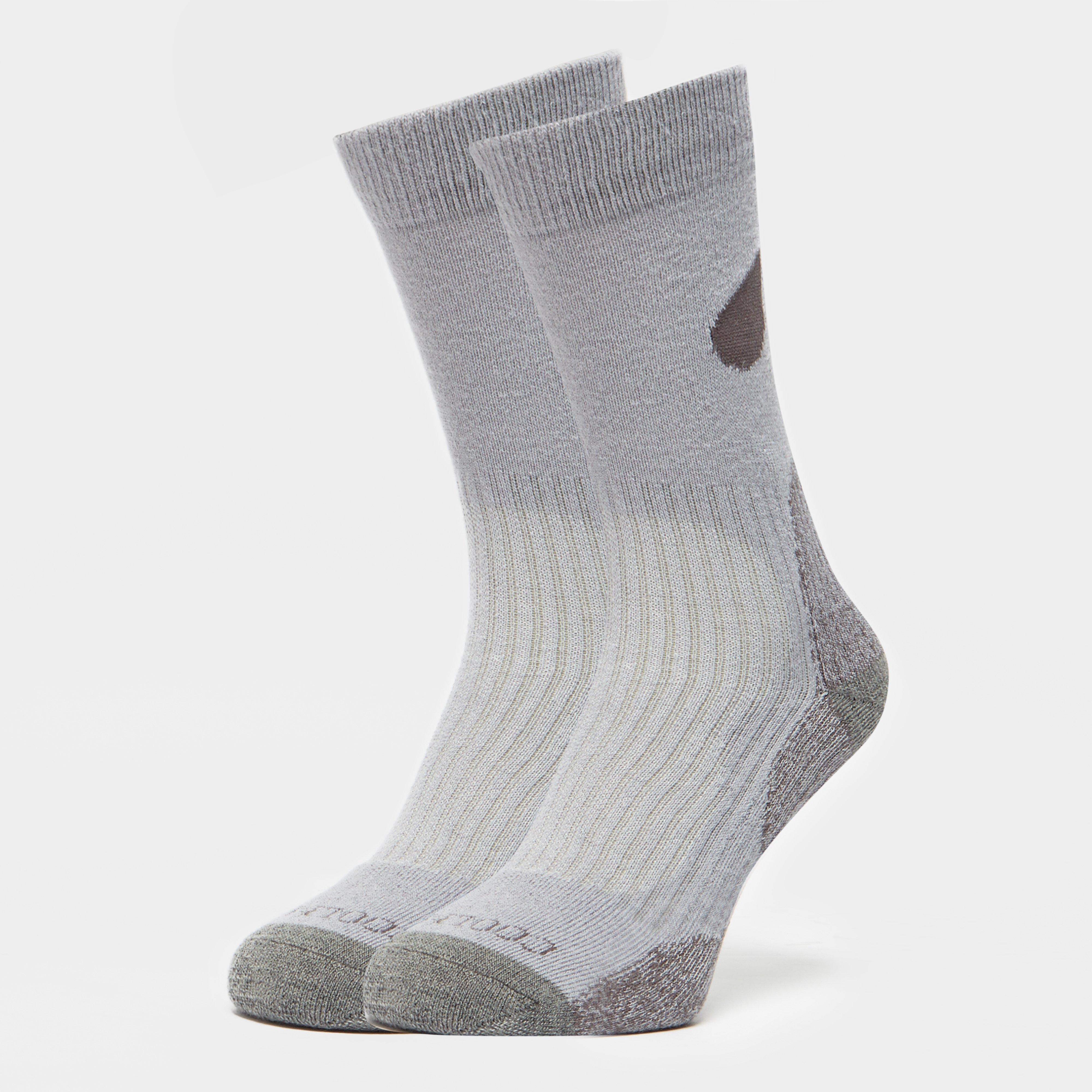 Peter Storm Lightweight Outdoor Sock - 2 Pack - Grey, Grey