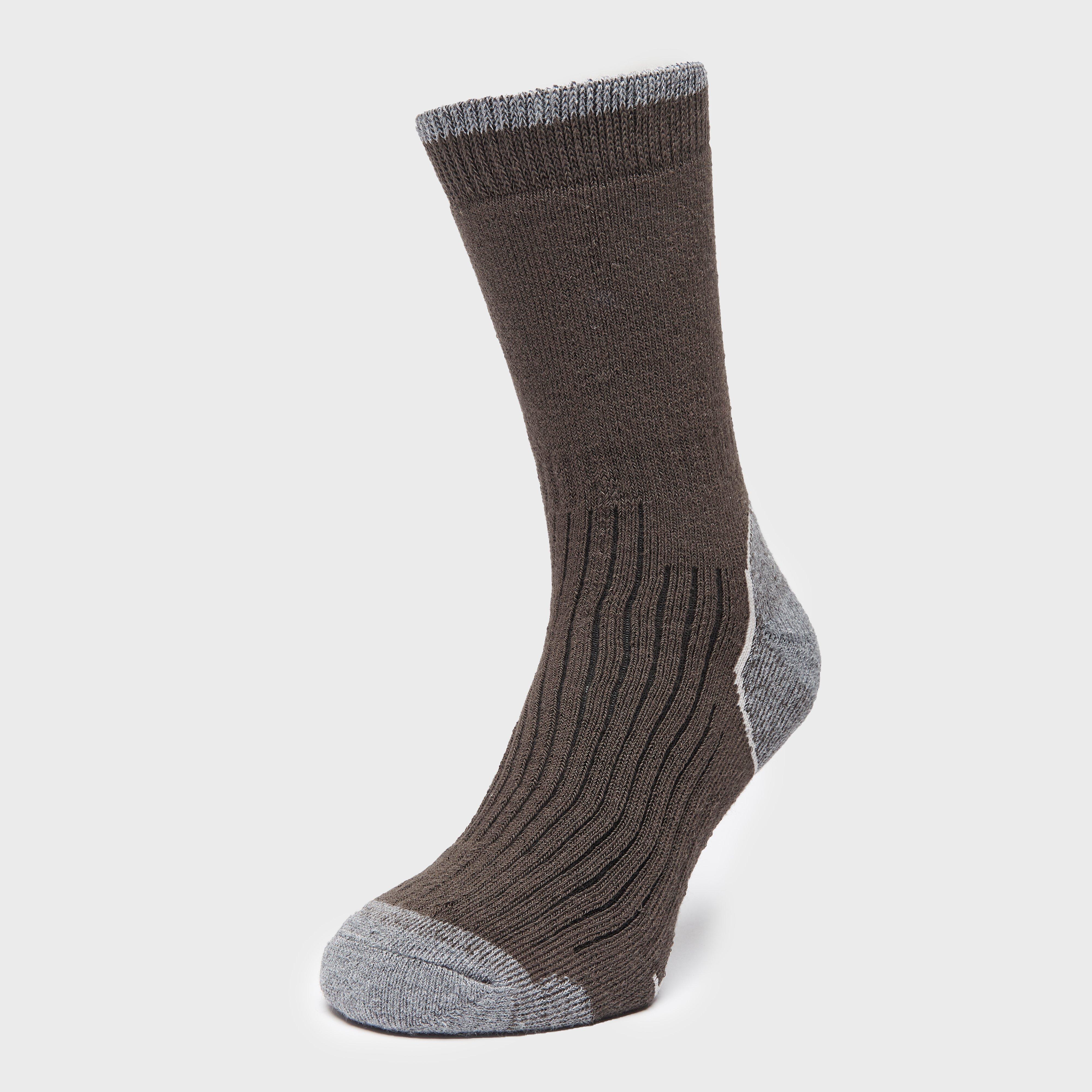 Brasher Men's Hiker Crew Socks, Brown