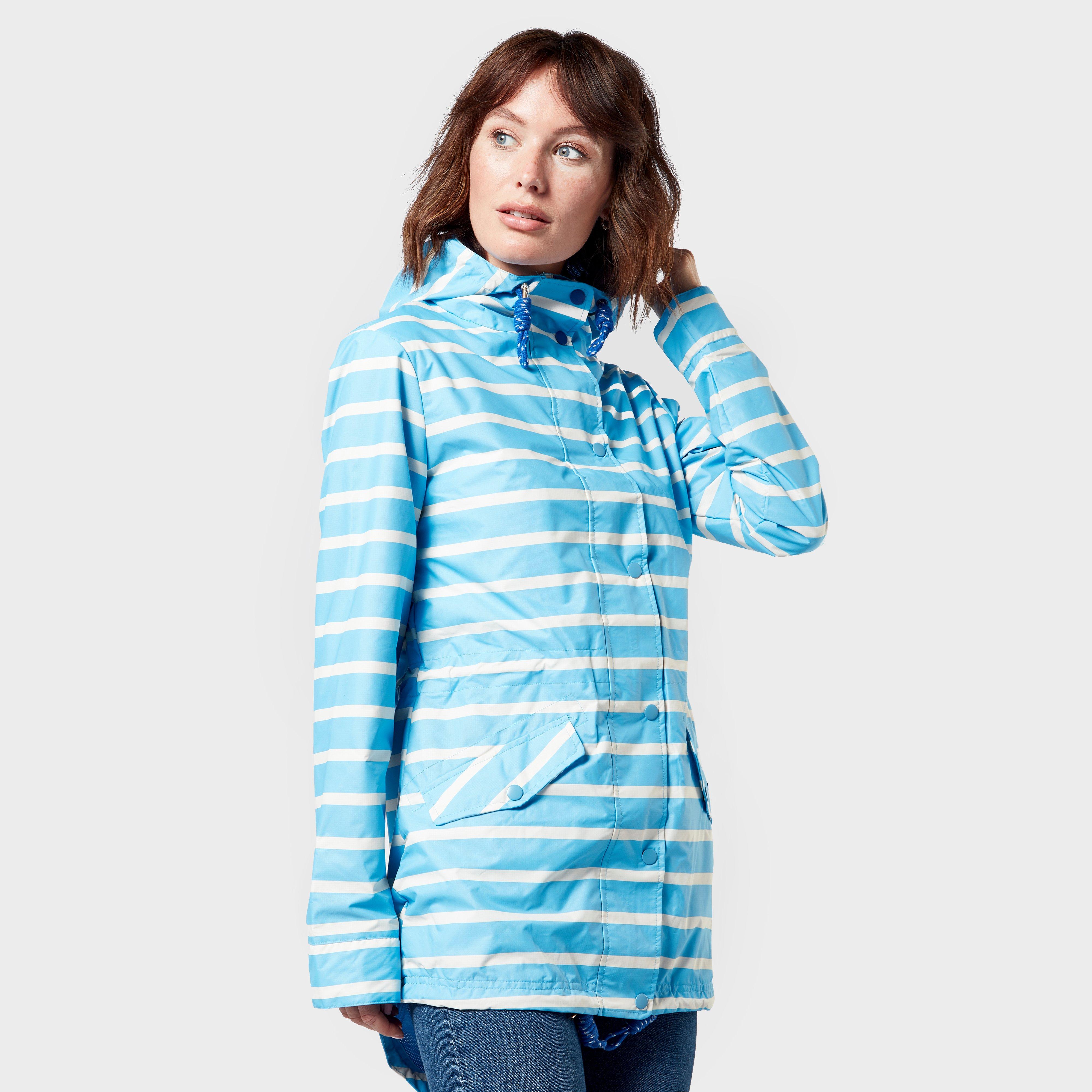 Weird Fish Women's Antonia Showerproof Jacket, Blue