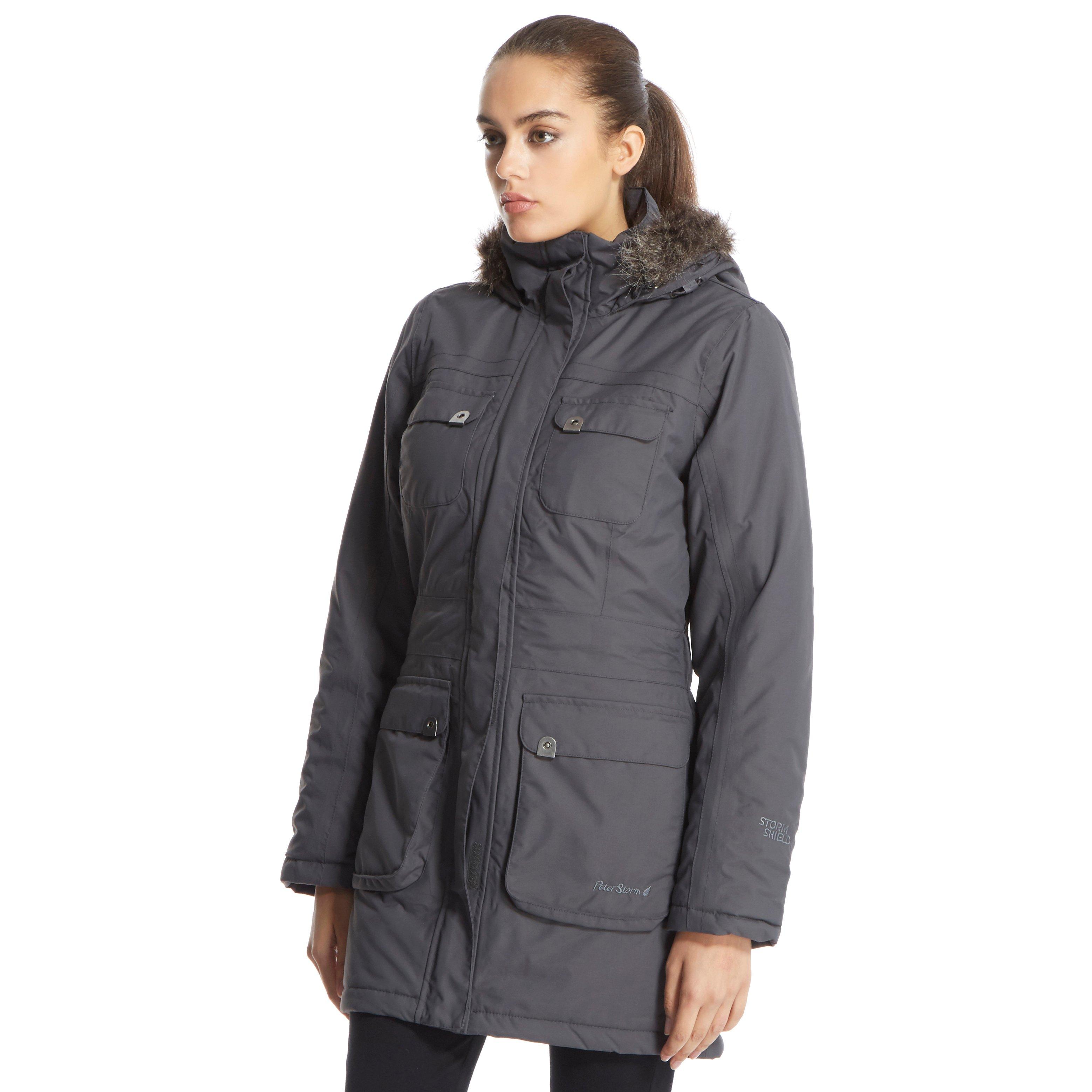 gray parka womens