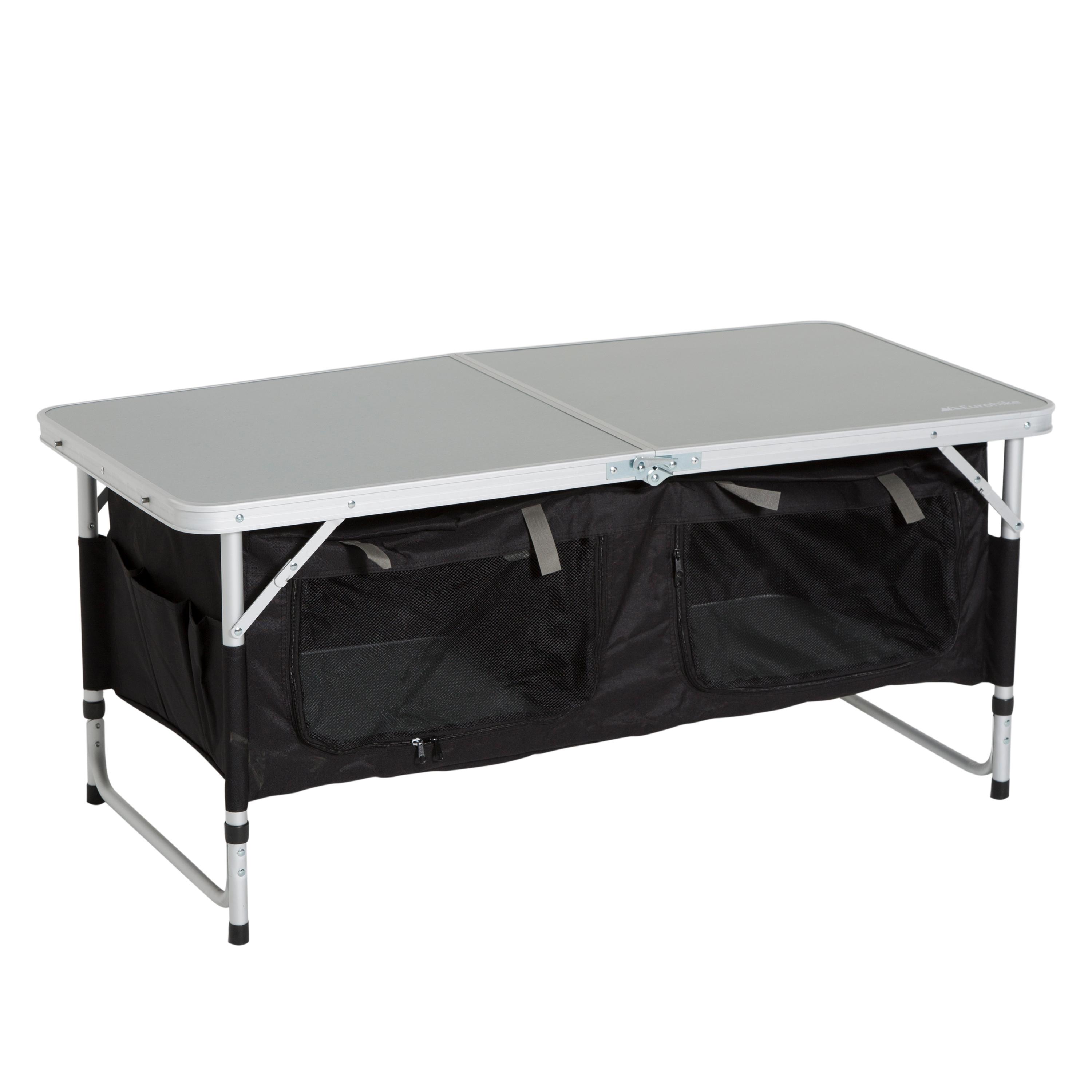 Eurohike Basecamp Storage Table Silver, Silver Review Adventure Reviews