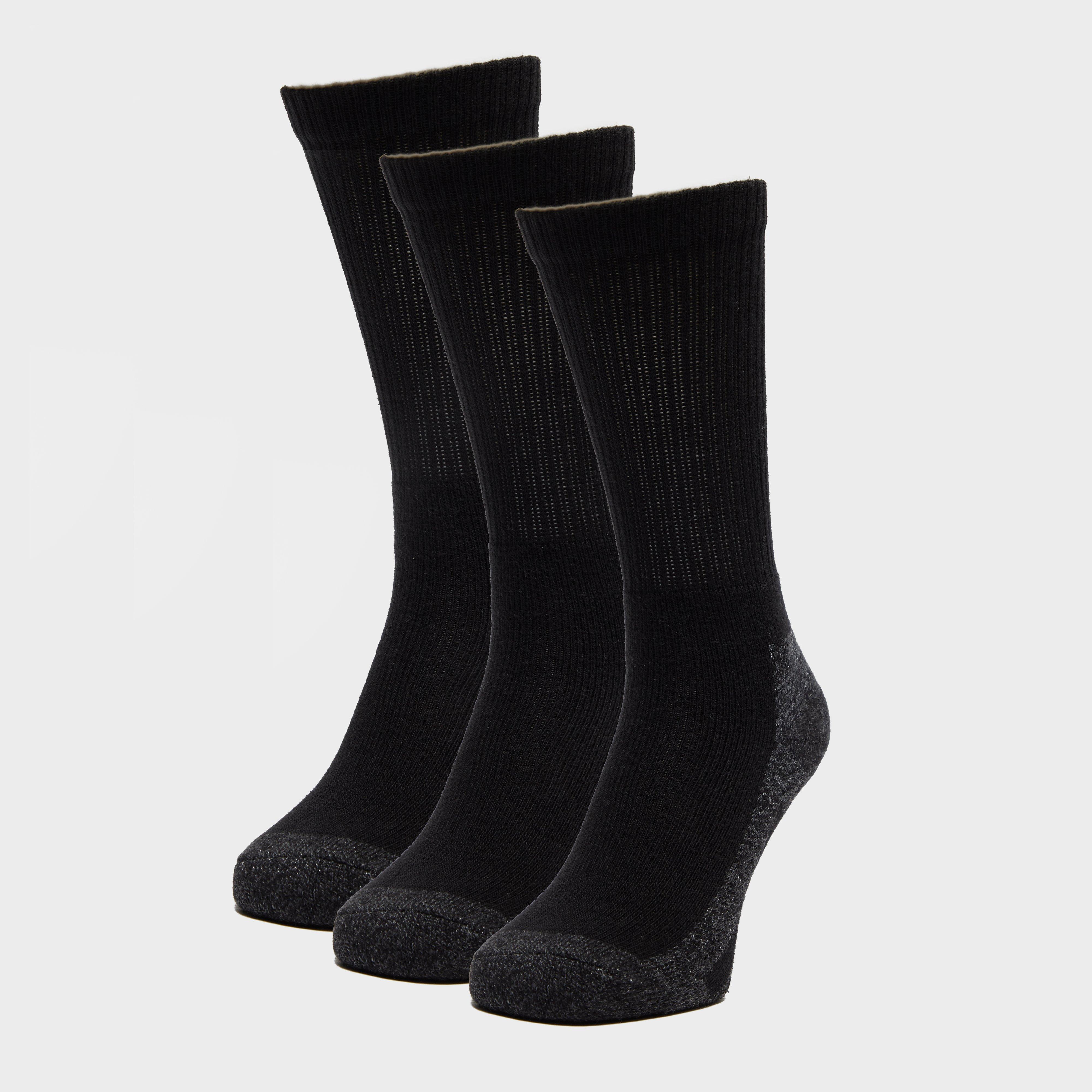 Peter Storm 3 Pack Work Socks, Black