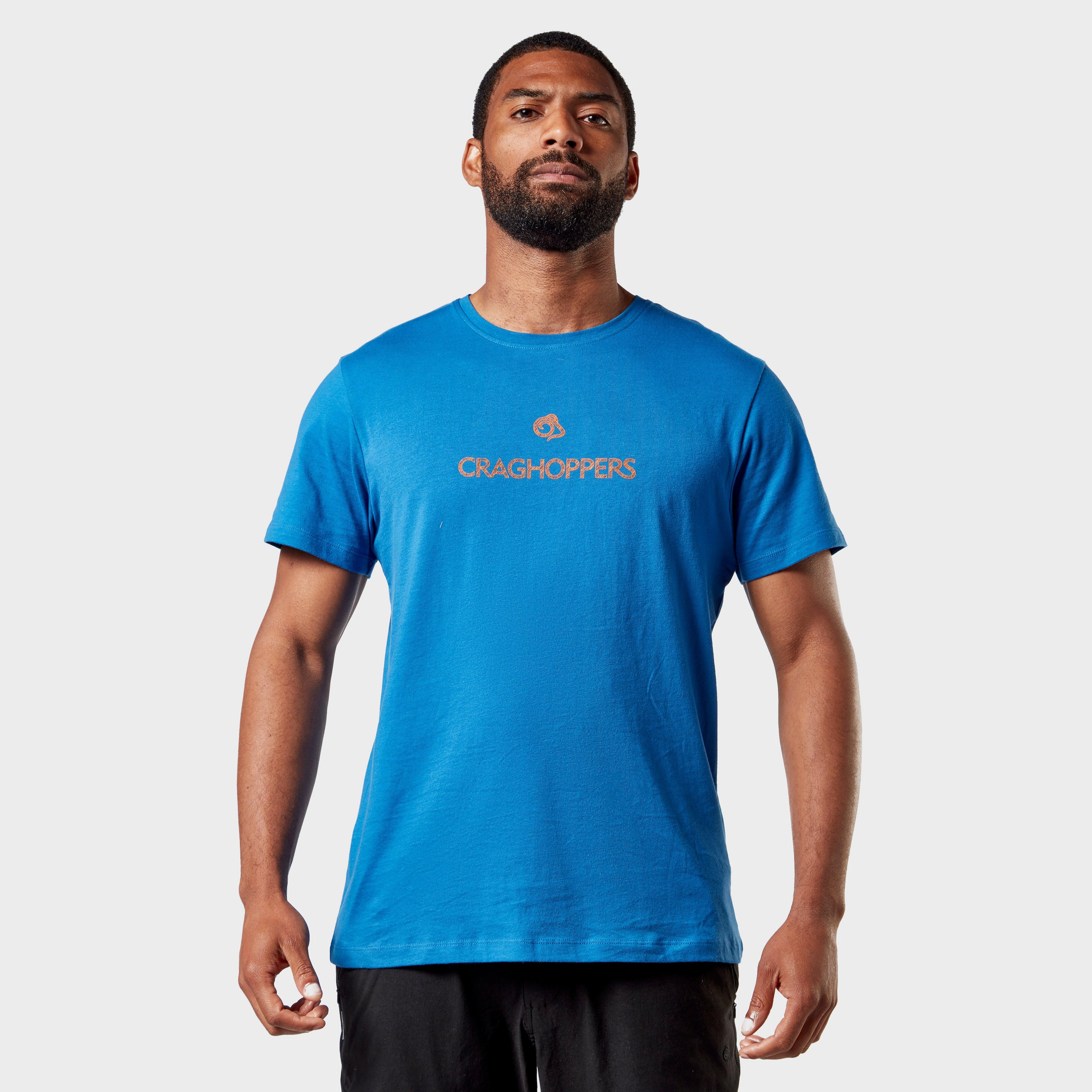 Craghoppers Men's Calvino Short Sleeve T-Shirt, Blue