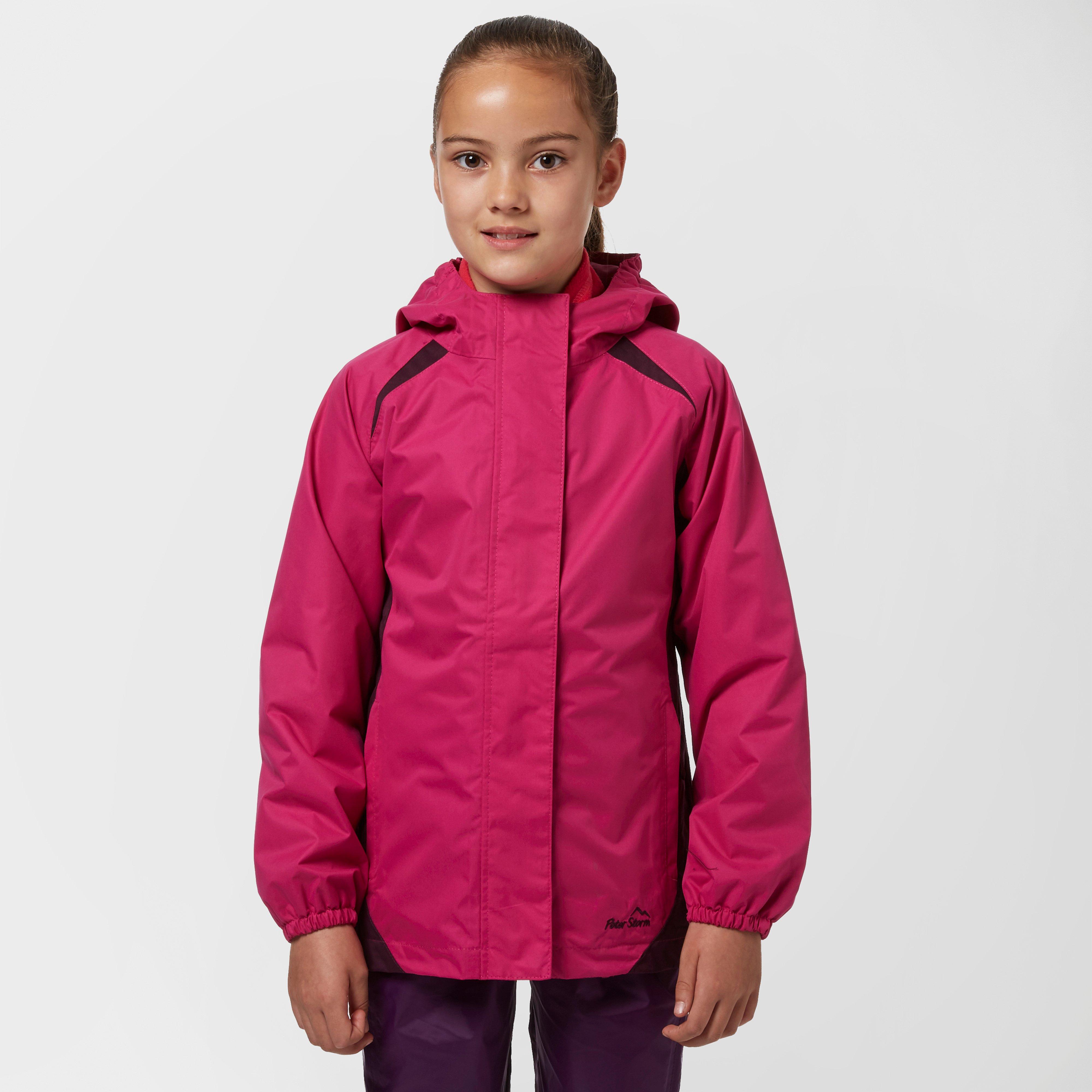 peter-storm-girl-s-panel-waterproof-jacket-pink-pink-review