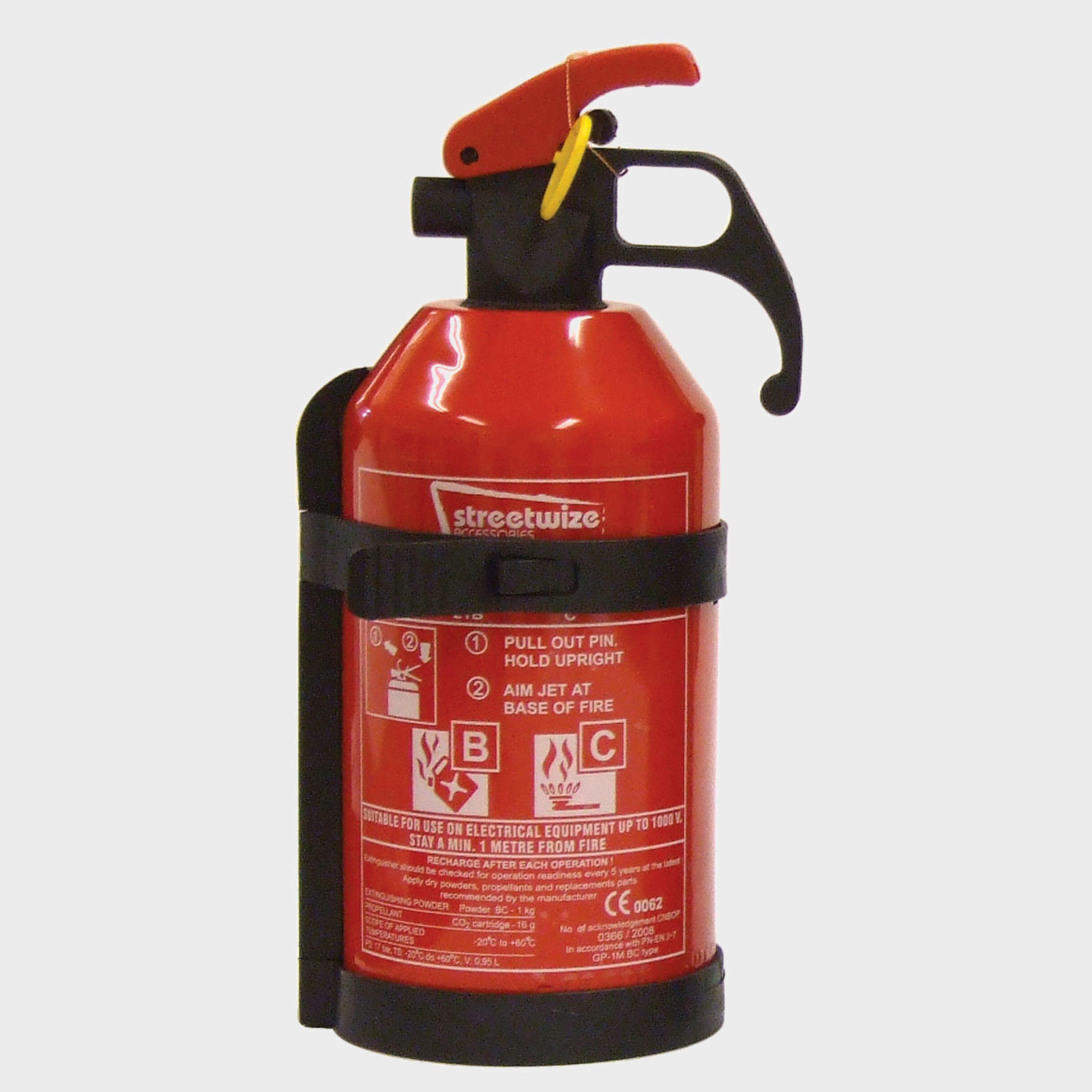 STREETWIZE 1kg Dry Powder BC Fire Extinguisher, Red