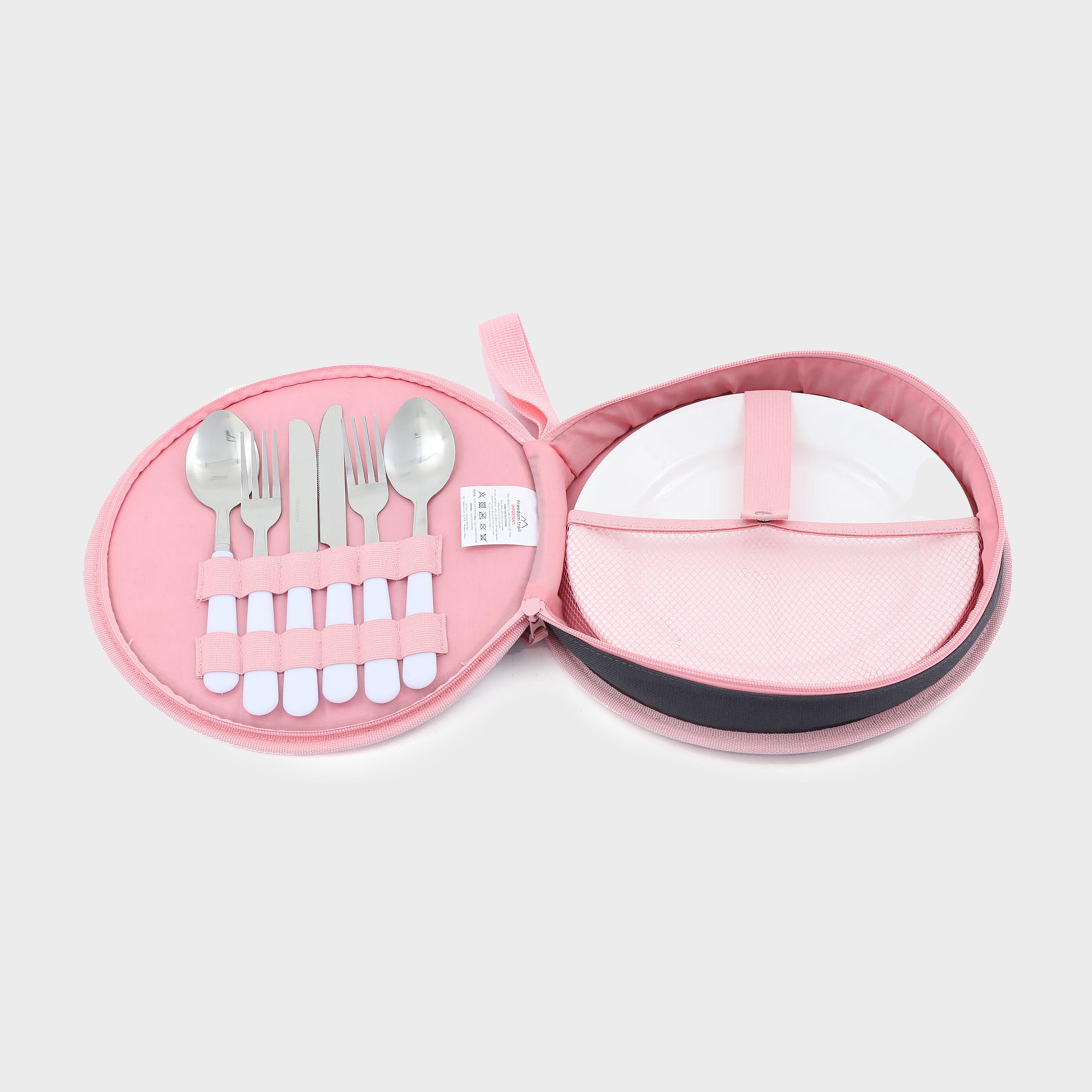 Image of FreedomTrail Palms 2 Person Cutlery Wallet, PINK/WA