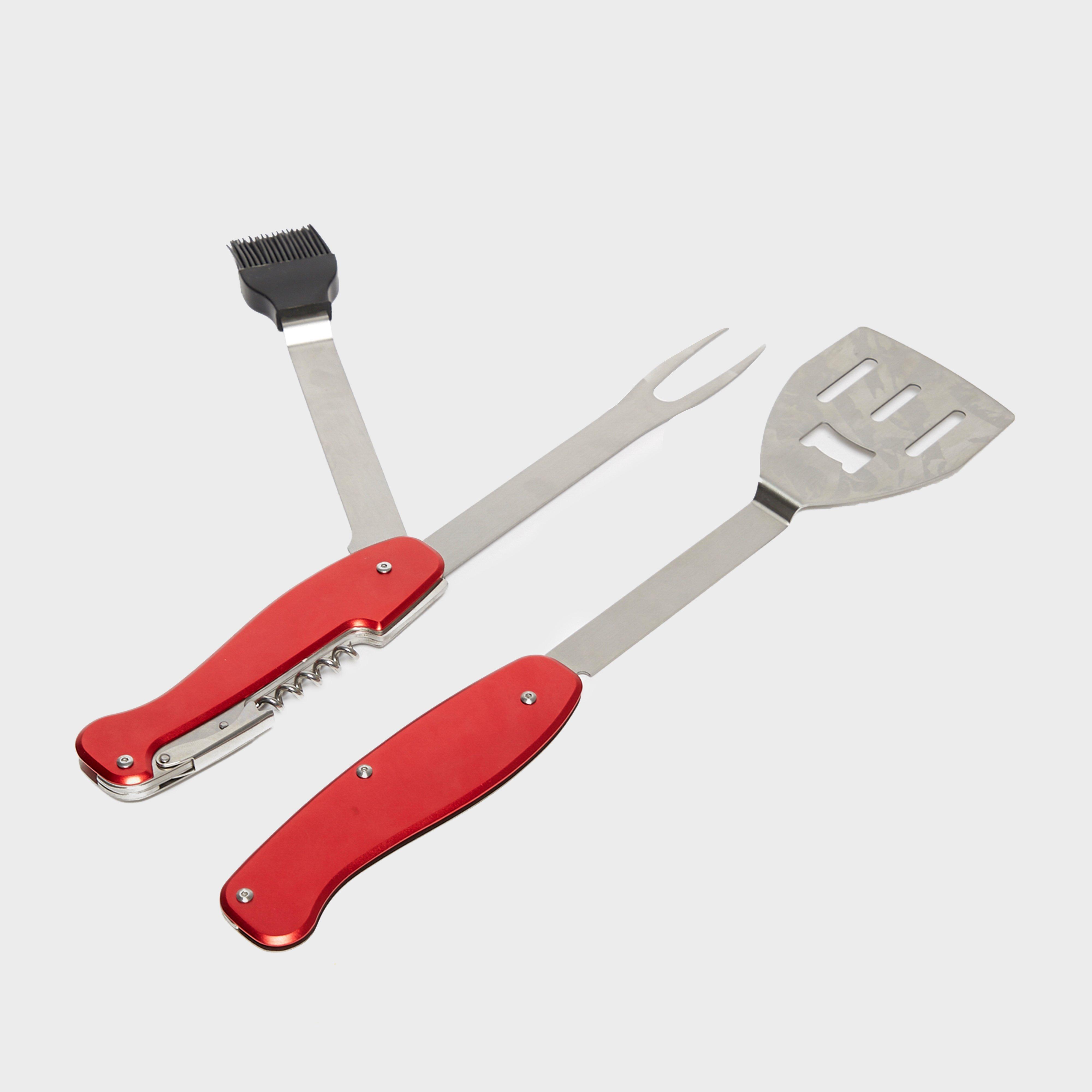 Image of HI-GEAR Deluxe Barbecue 5 in 1 Tool, RED/RED