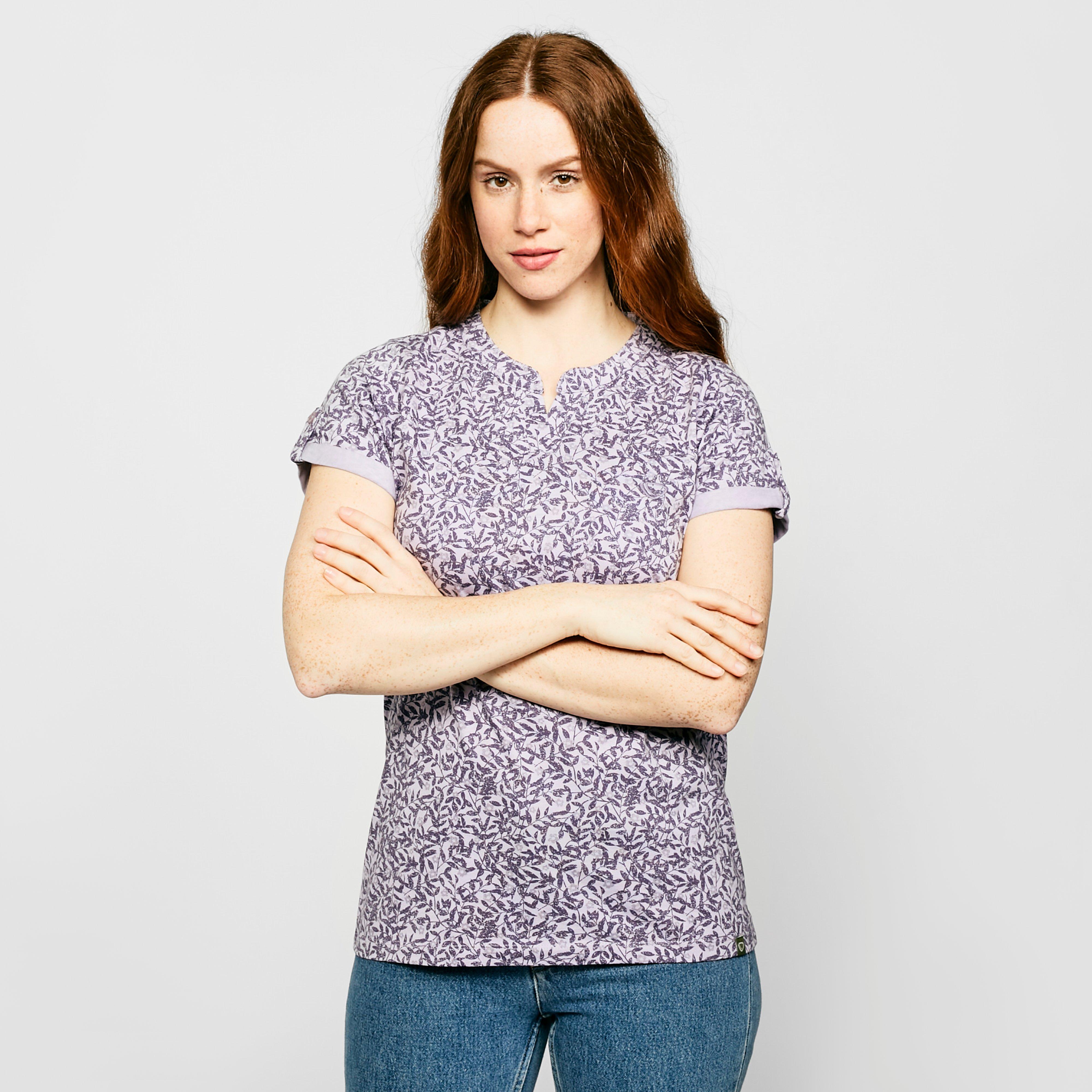 Brasher Women's AOP Print T-Shirt, Purple