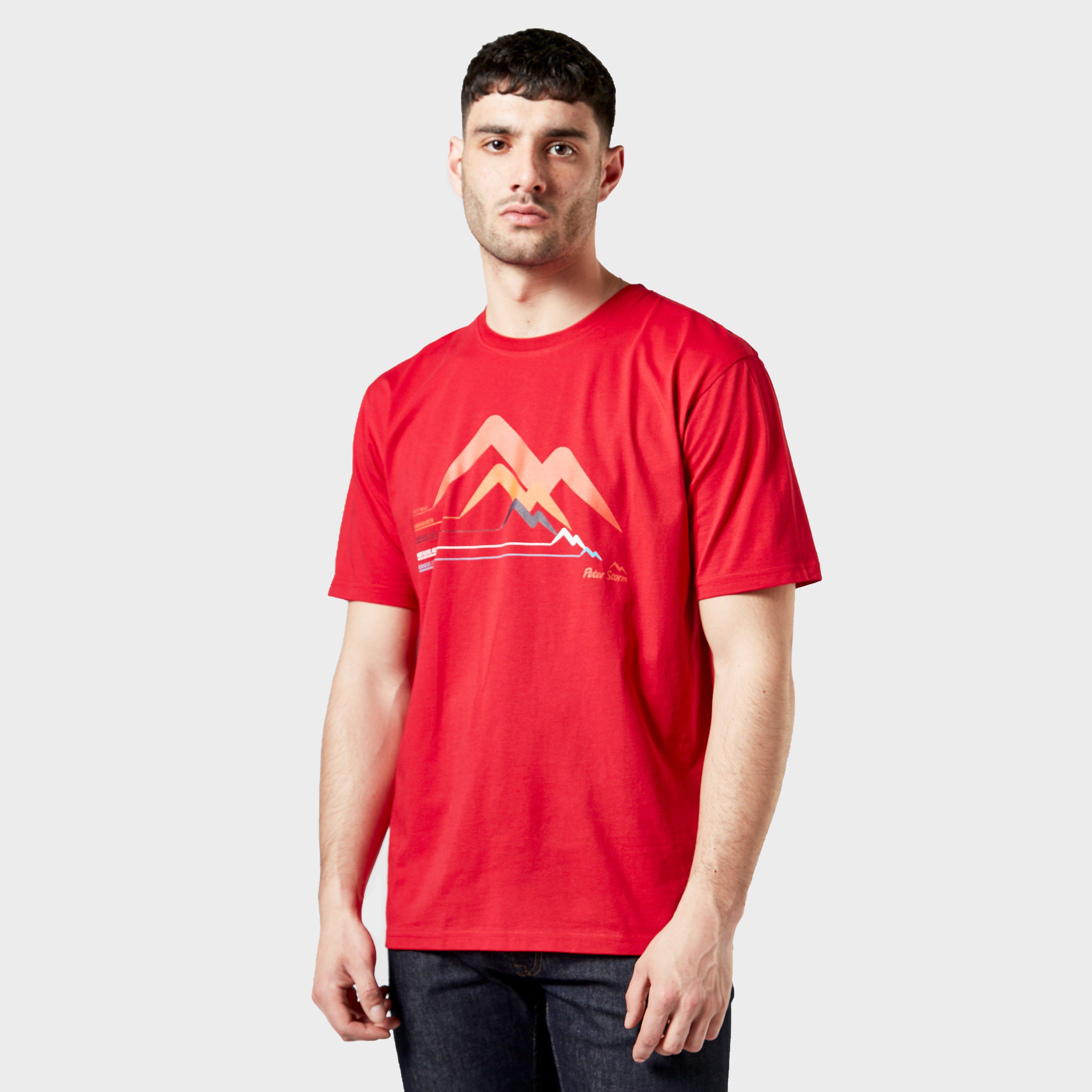 Peter Storm Men's Aim Higher Tee, Red