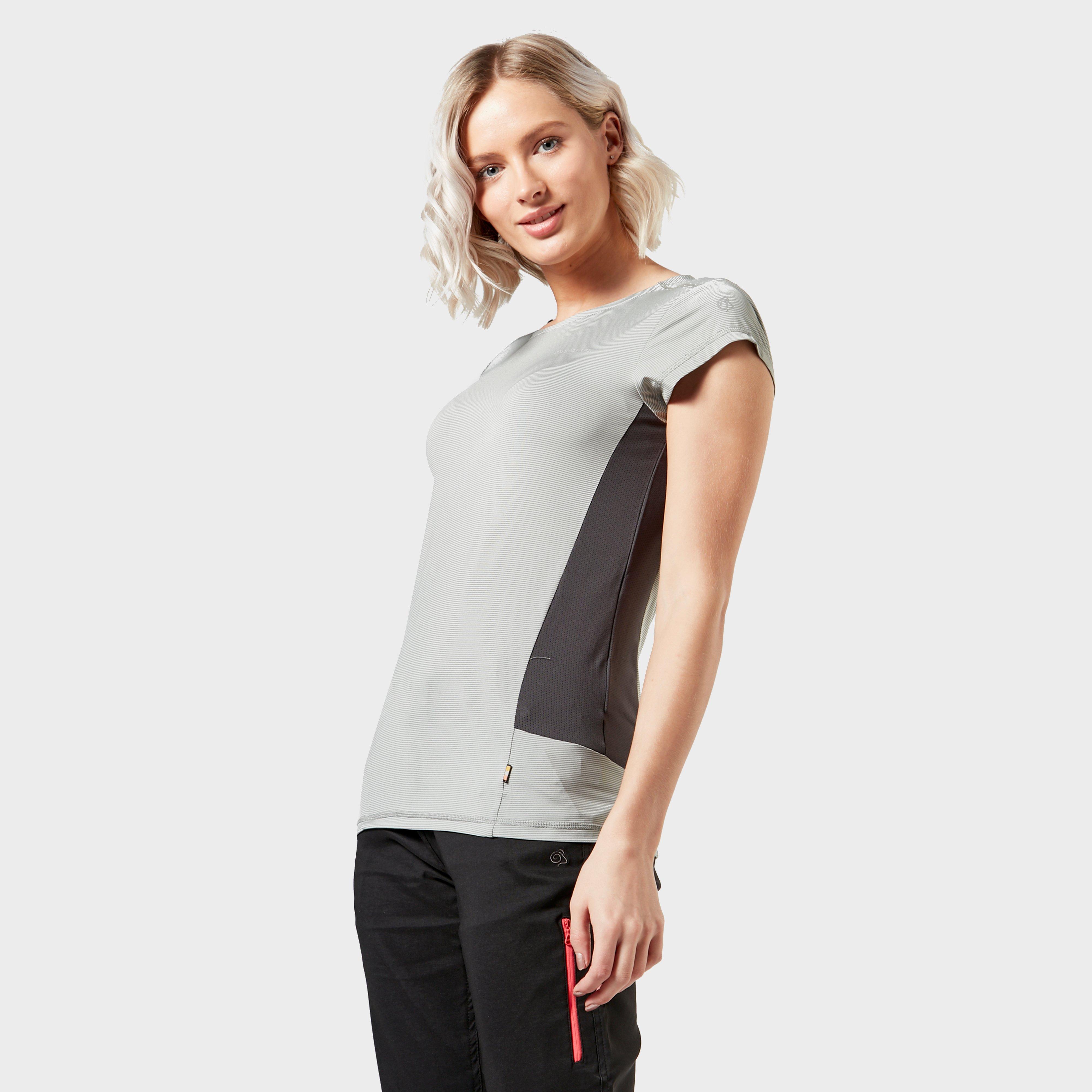 Craghoppers Women's Atmos Short Sleeved T-Shirt, Grey