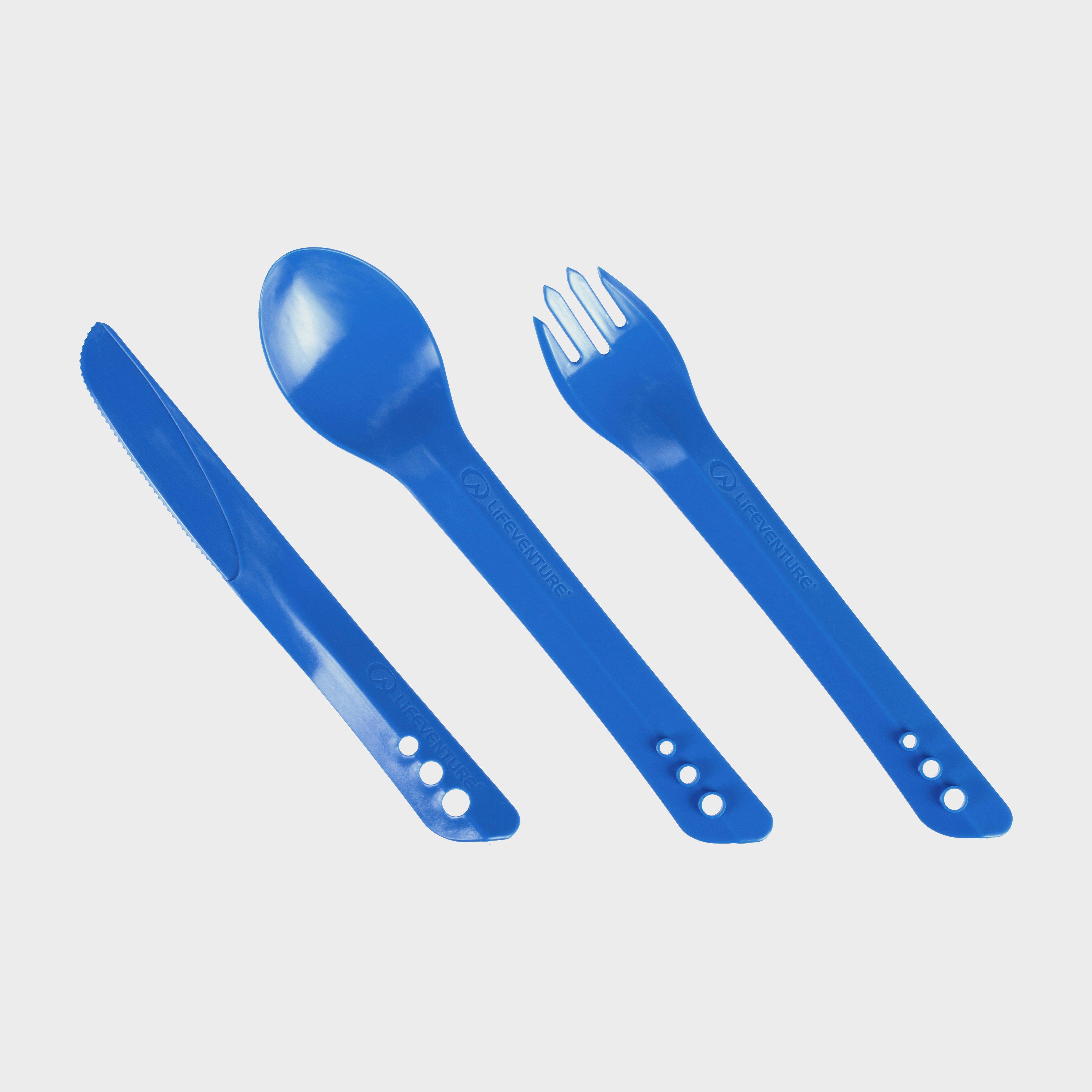Image of Lifeventure Ellipse Camping Cutlery Set, BL/BL