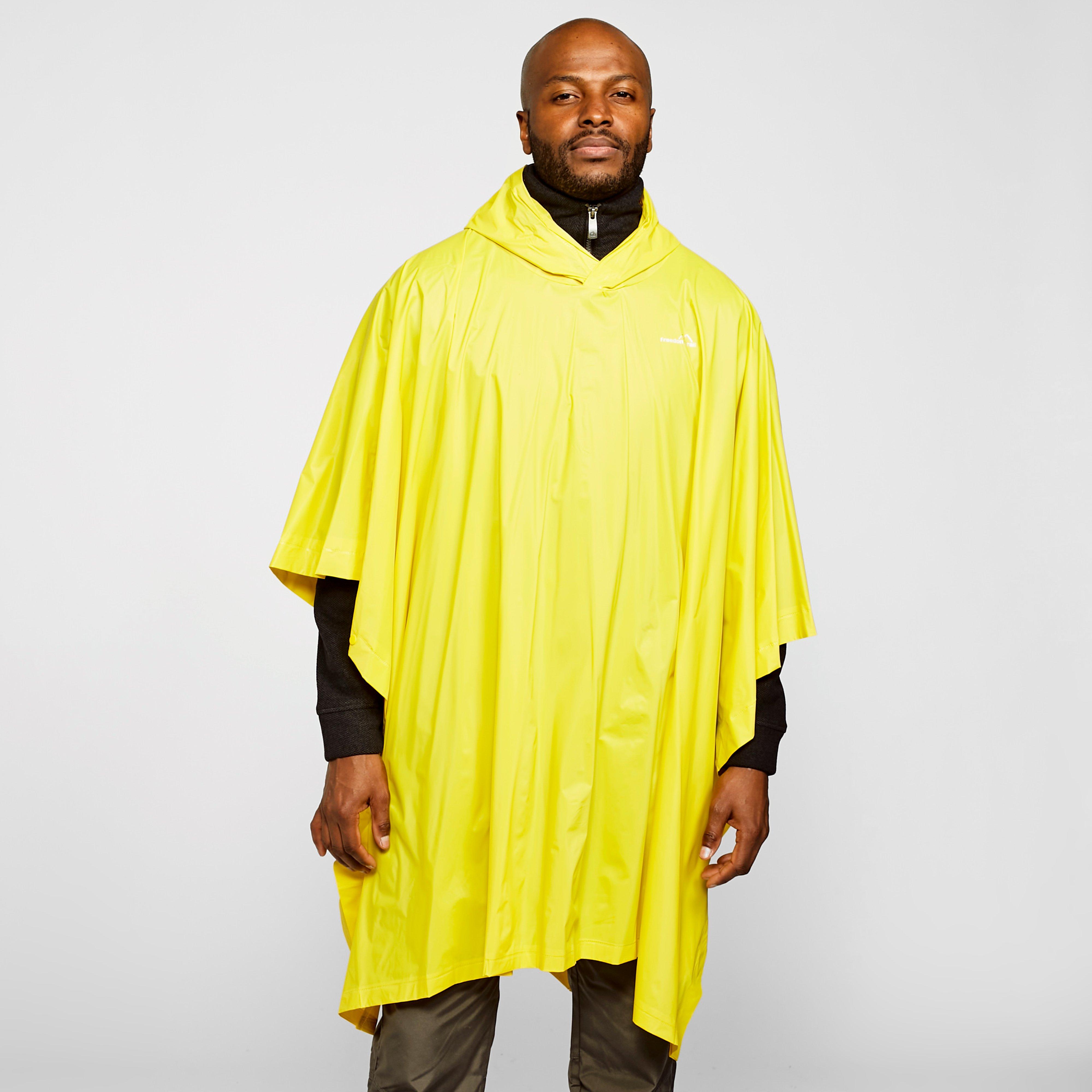 FreedomTrail Men's Poncho, Yellow