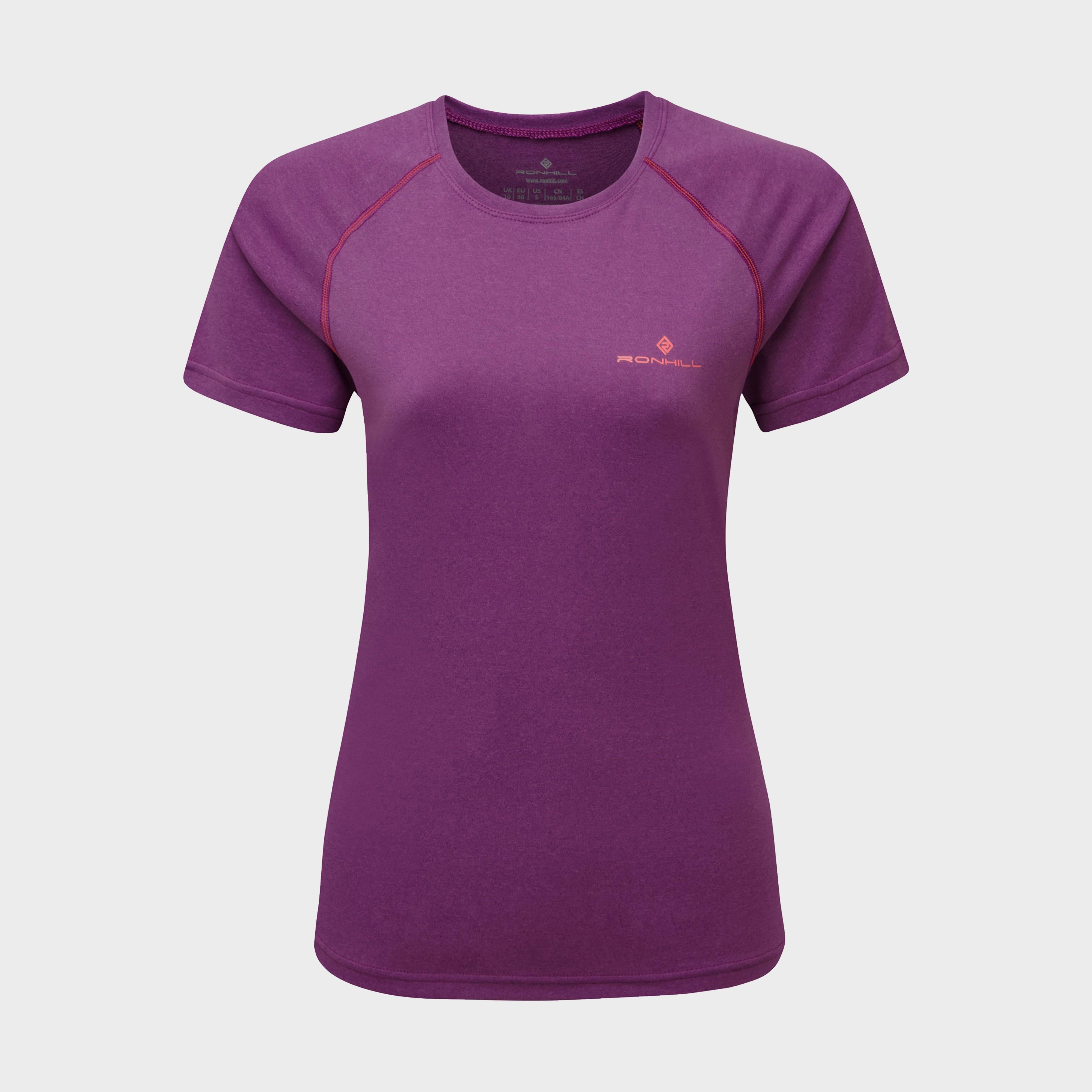 Image of Ronhill Women's Everyday Short Sleeved T-Shirt, PUR/PUR