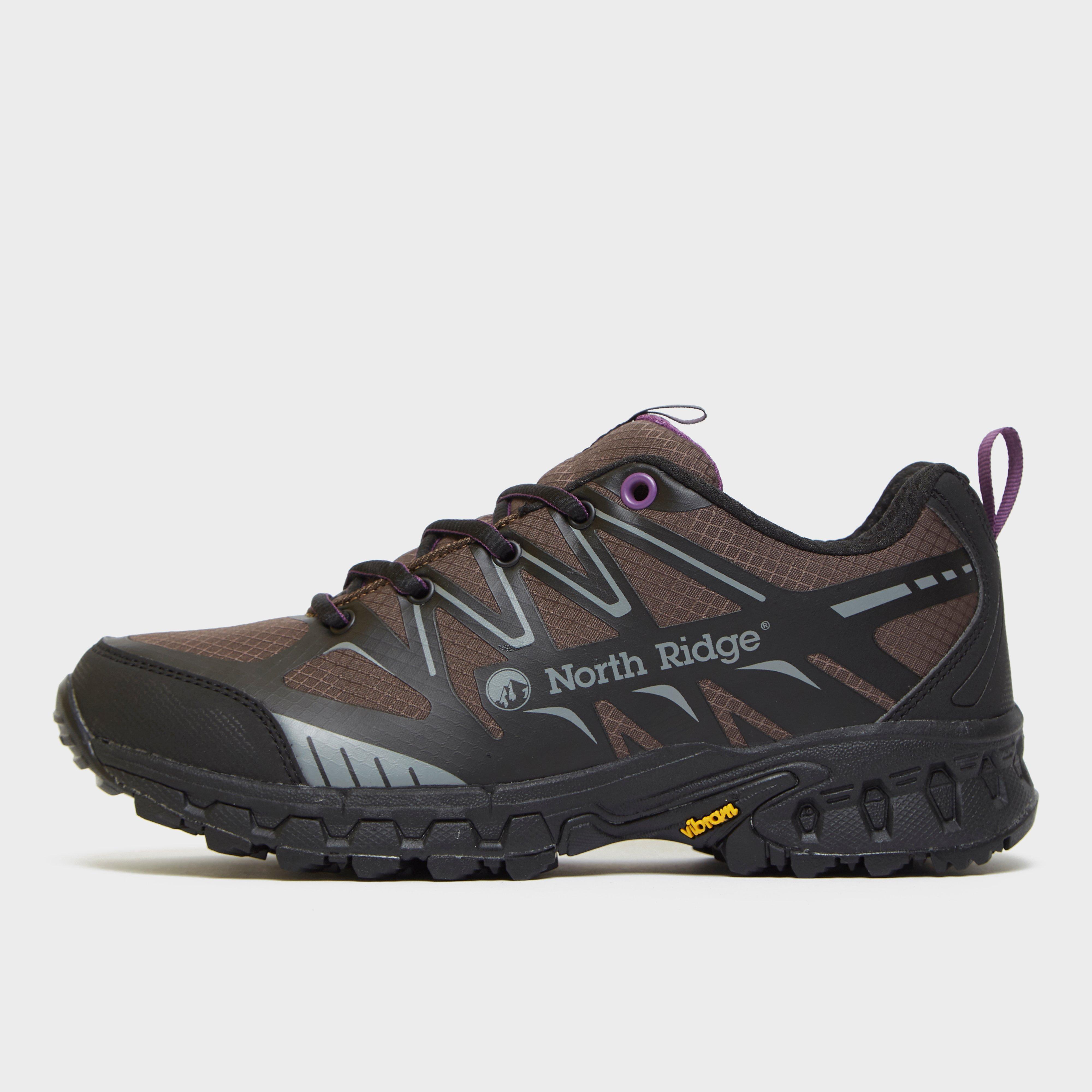Image of North Ridge Women's Blazer Trail Running Shoes, BLKPUR/BLKPUR