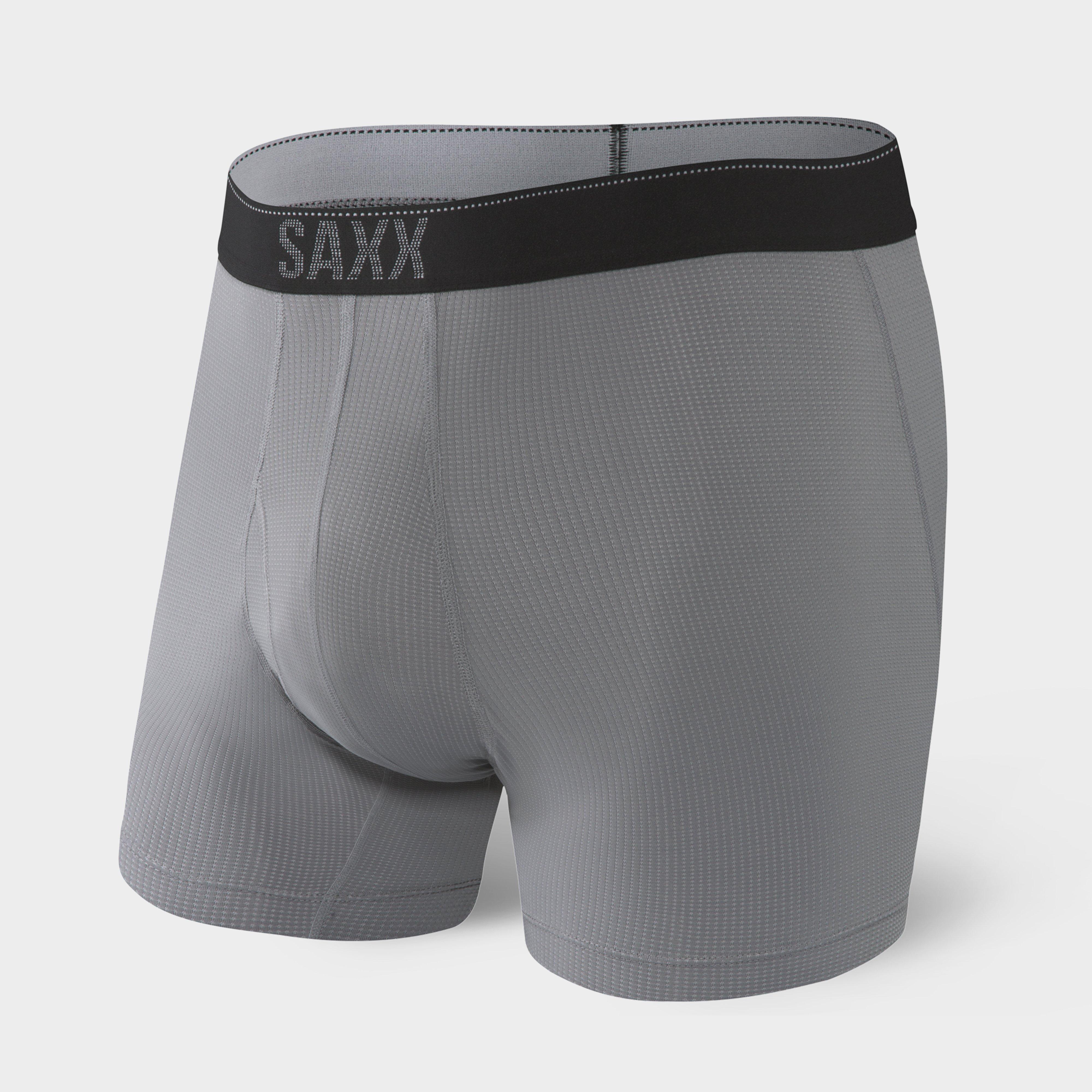 Image of Saxx Men's Quest Boxer Brief, Dark Grey/Dark Grey