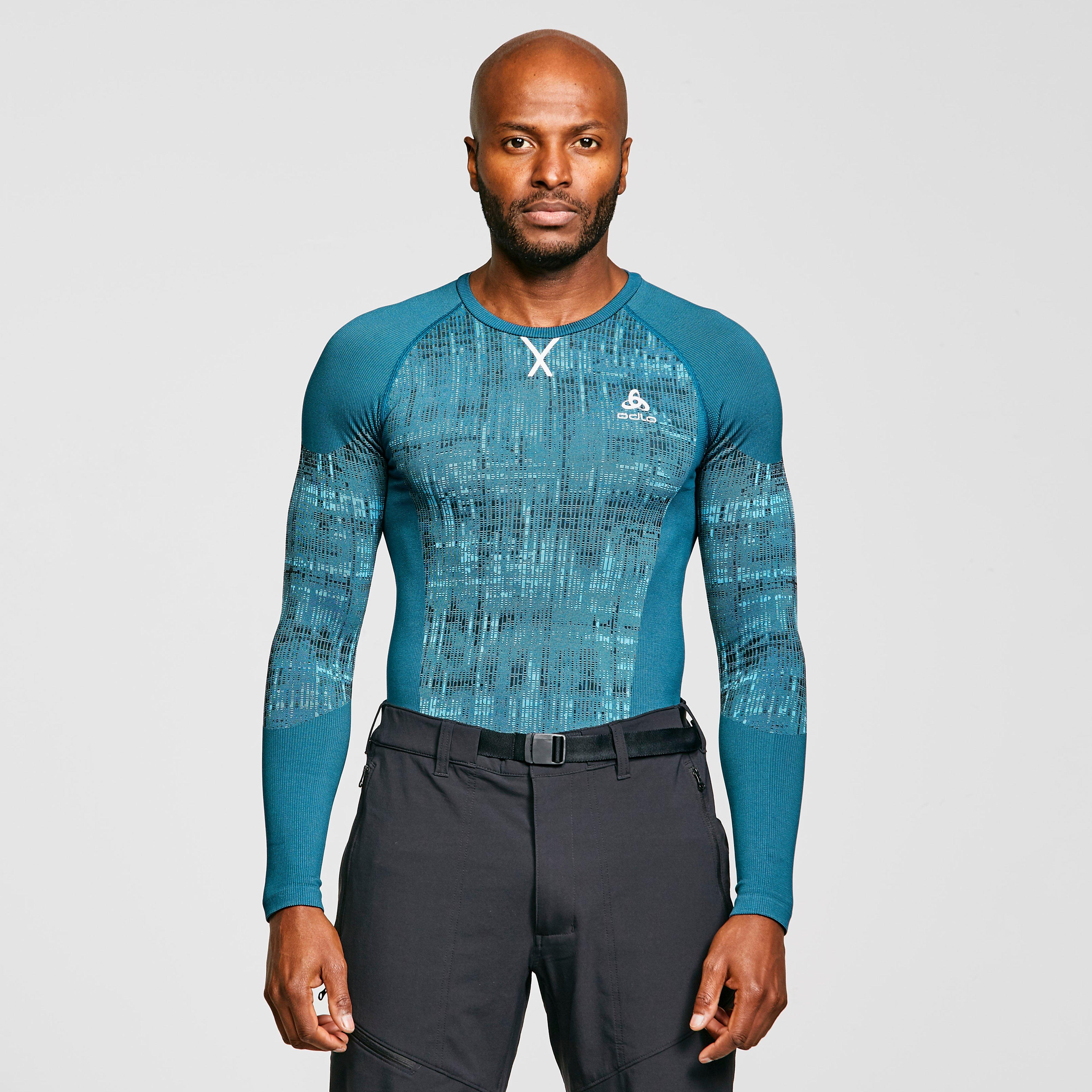 Image of Odlo Men's Blackcomb Baselayer Top, BLU/BLU