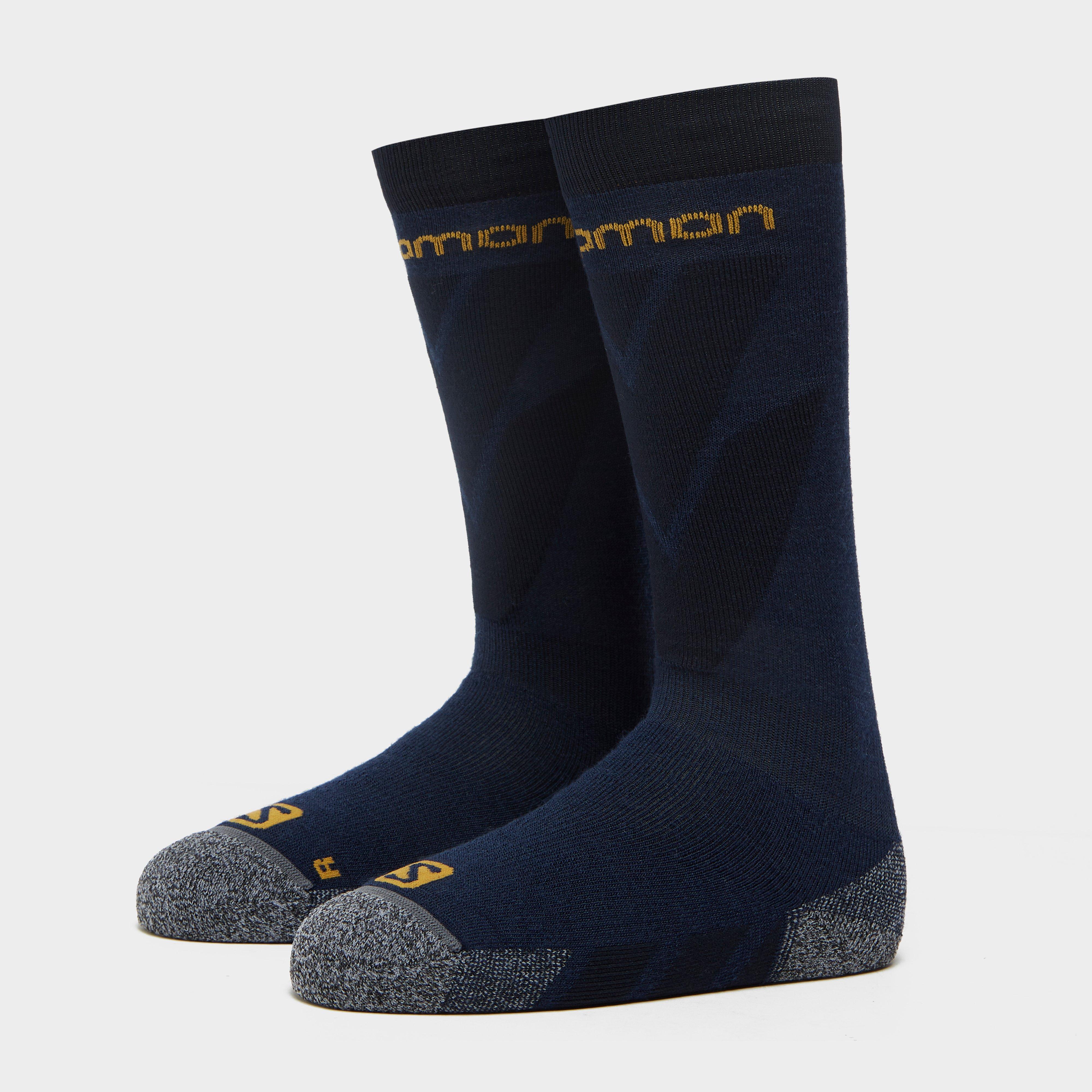 Image of SALOMON SOCKS Men's Access Ski Socks, Navy/NVY